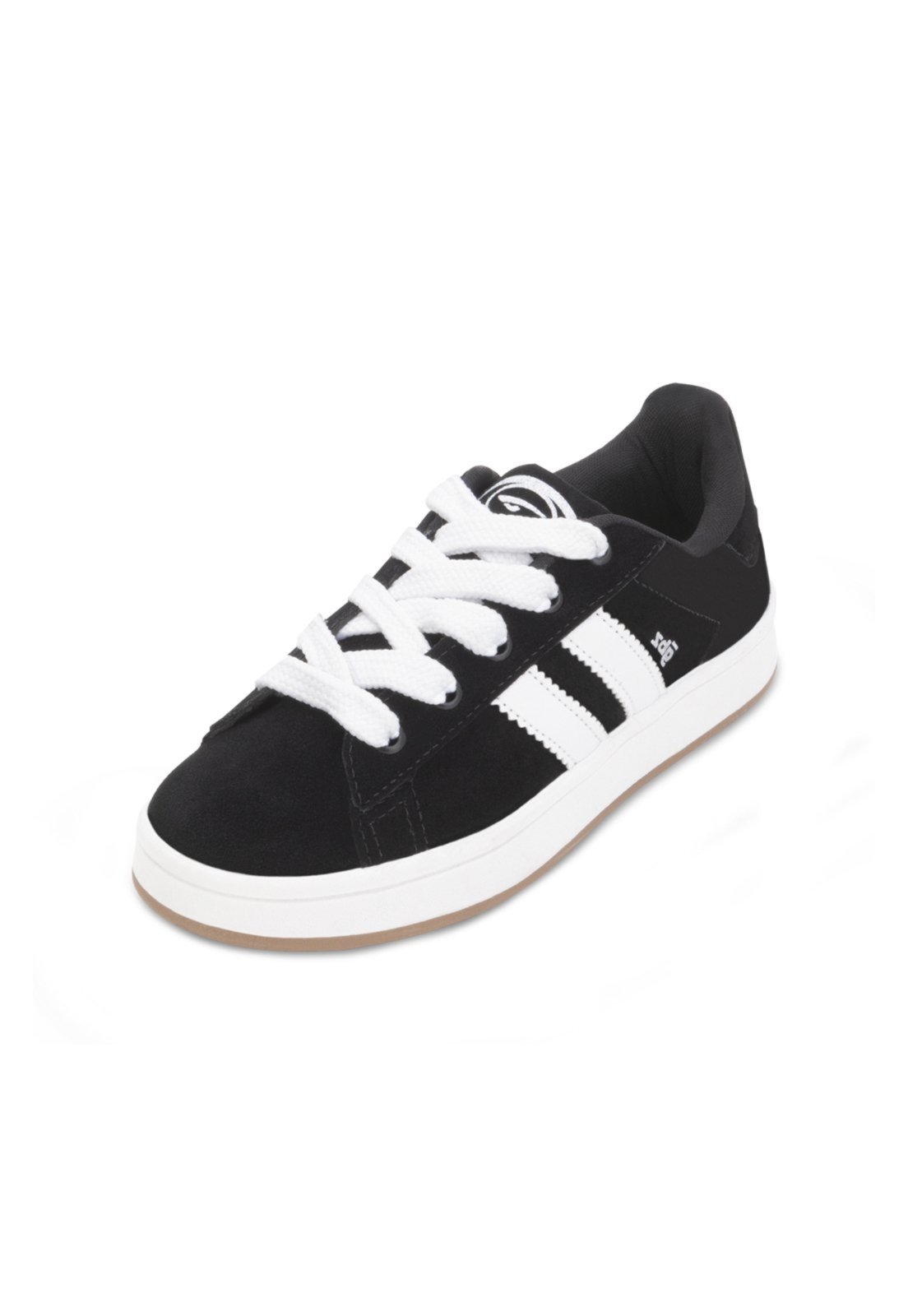 Infantil – Tênis Casual Gibizinho Juvenil GB24-G381 NB Preto-Branco