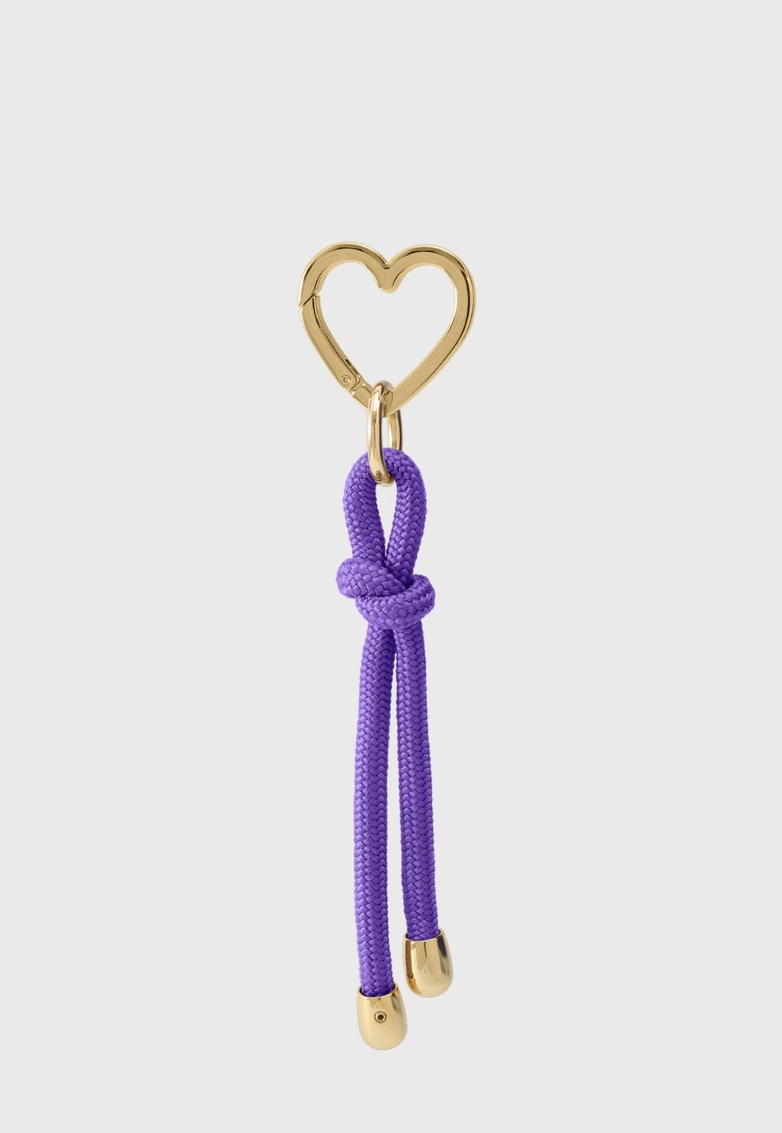 Chaveiro Charm de Bolsa Mariart Mosquete Coração Violeta