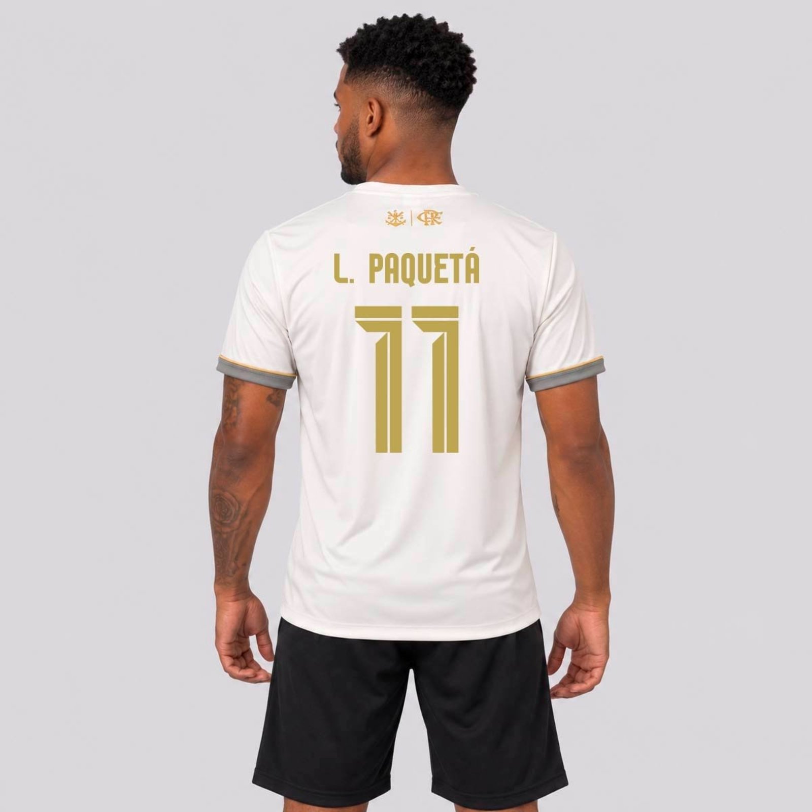 Camisa Flamengo Solares Off White 11 L. Paquetá