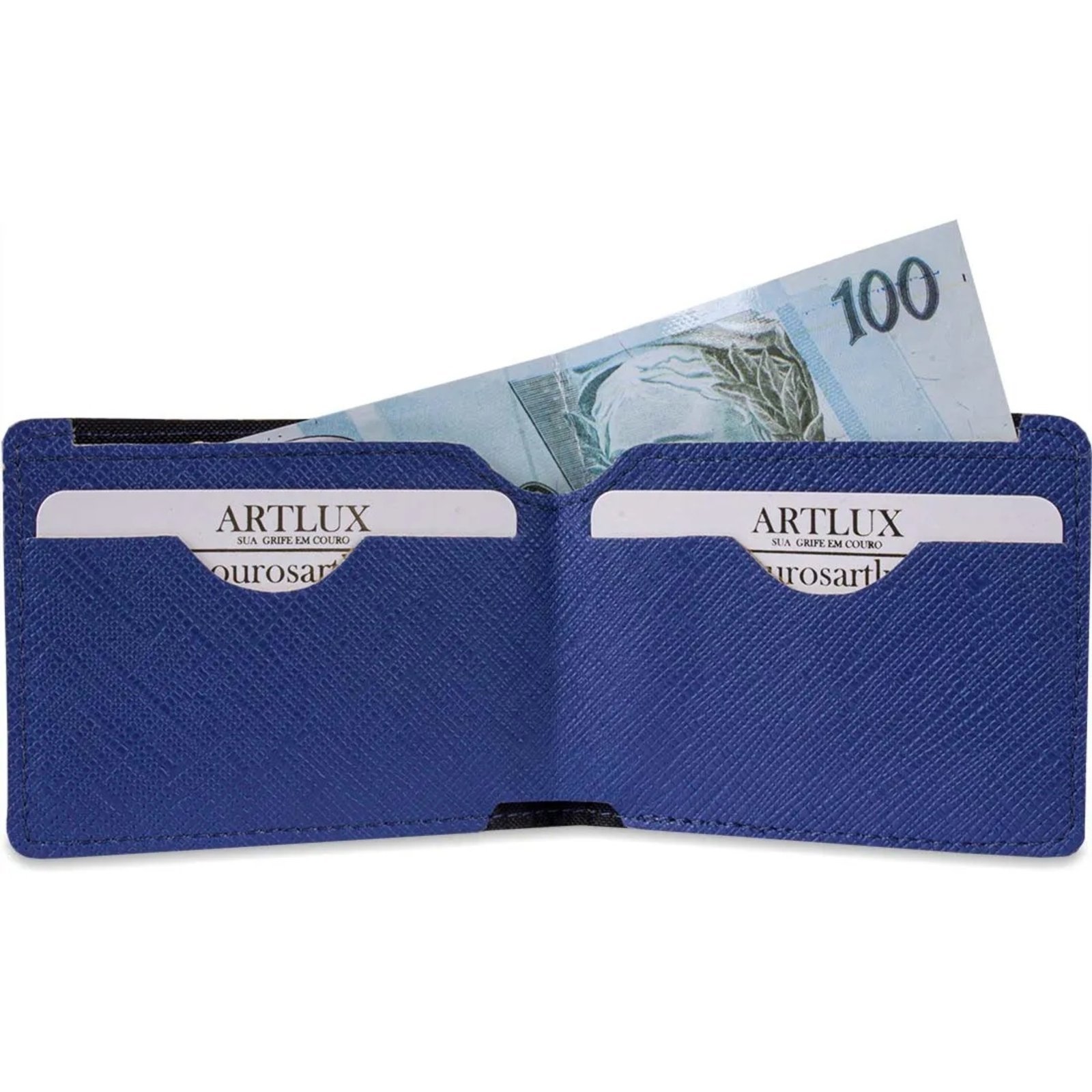 Vista 3 Carteira Slim Unissex Artlux 1581 azul Artlux azul