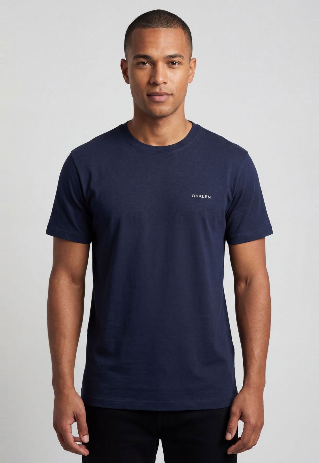 Vista 2 Camiseta Masculina Osklen Vintage Antique azul marinho Osklen azul marinho