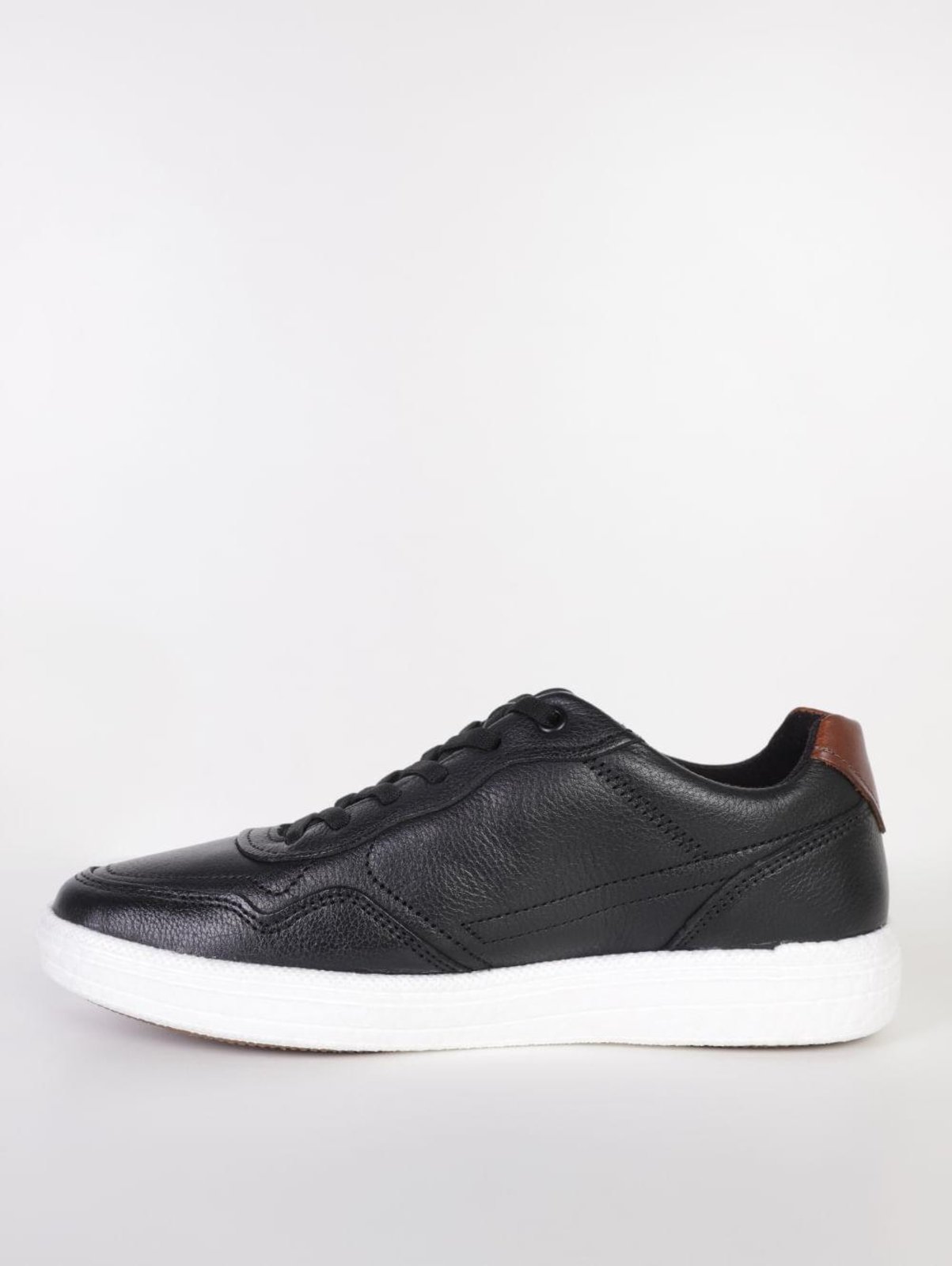 Vista 3 Sapatênis Boost Pegada Masculino BRANCO preto PEGADA preto