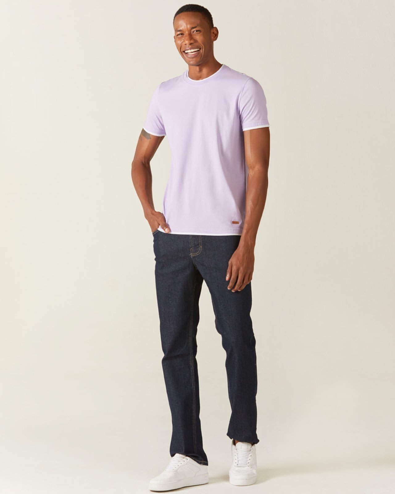 Calça Masculina Tradicional Em Flex Jeans