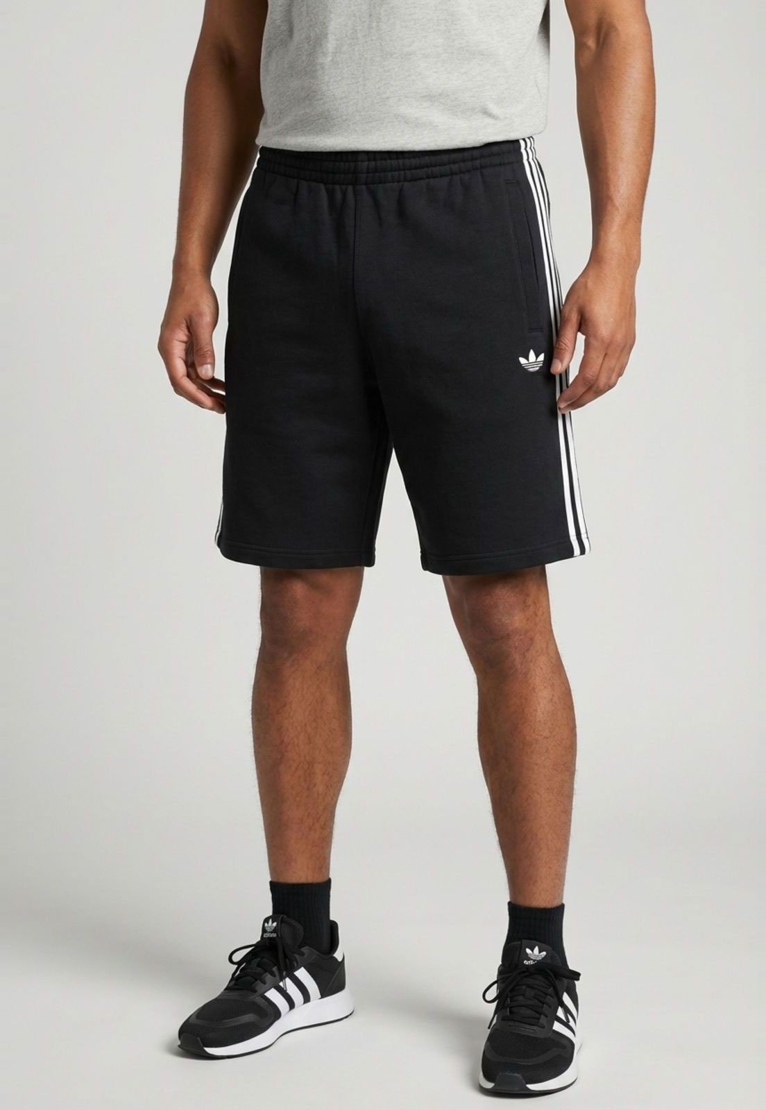 Shorts Masculino adidas Originals 3S Preto