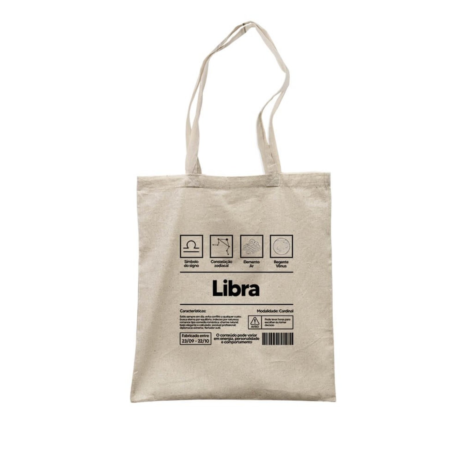 Ecobag Libra - Bege - Casual - Studio Geek