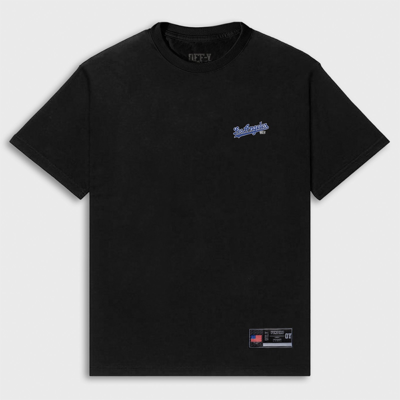 Camiseta Oversized Streetwear Los Angeles Preto Off-Y