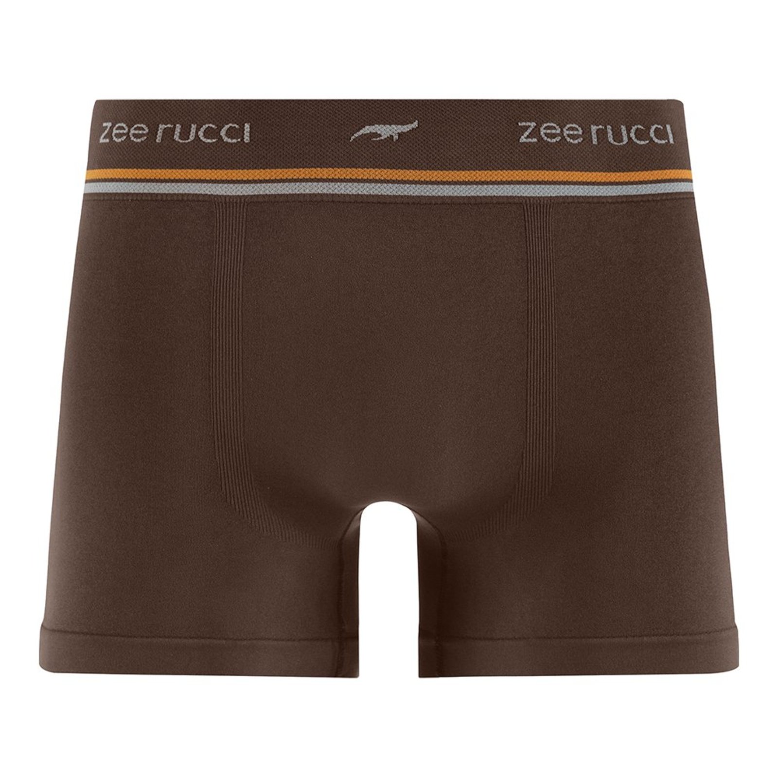 Cueca Boxer sem Costura Lisa Marrom