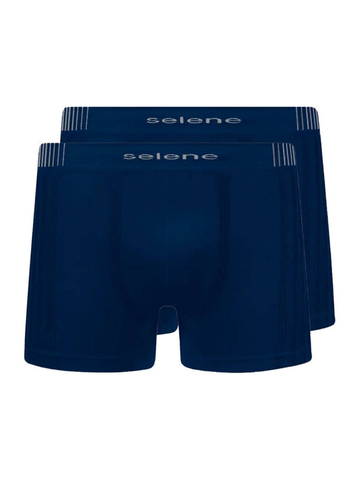 Kit com 2 Cuecas Boxer Selene 11070-002/003/440 Azul Marinho