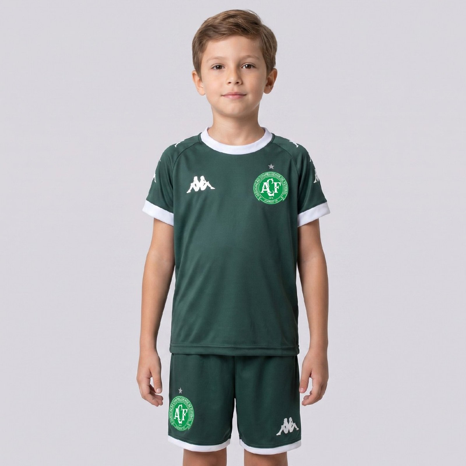 Kit Kappa Chapecoense Supporter Echo Verde Escura