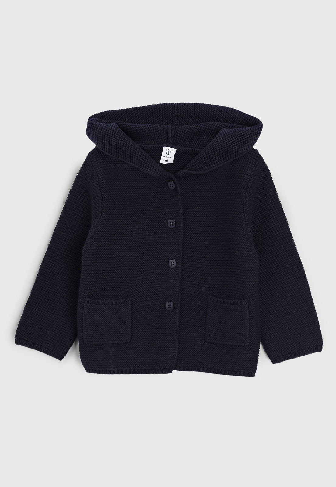 Vista 2 Infantil - Cardigan GAP Tricot Azul-Marinho azul marinho GAP azul marinho