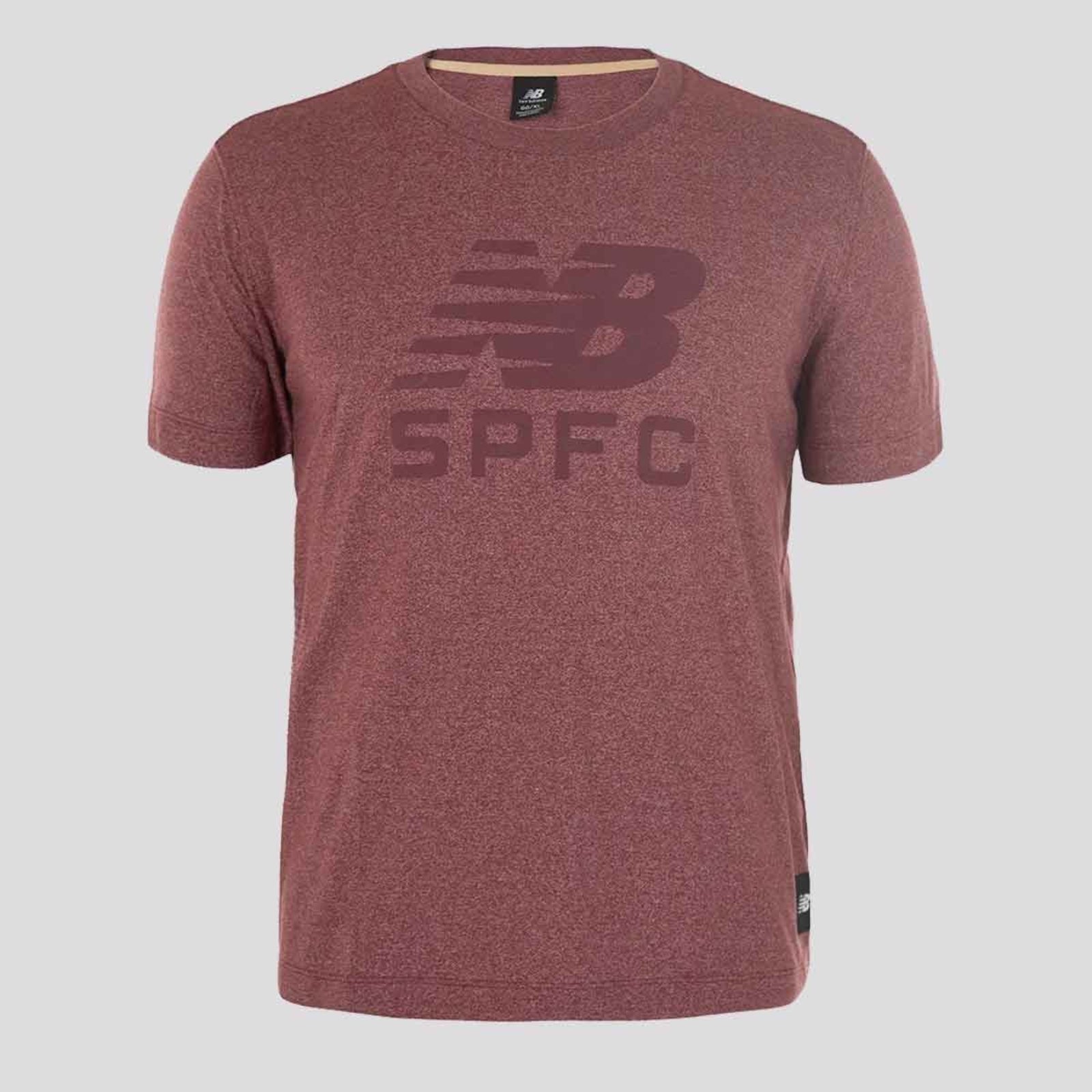 Camisa New Balance São Paulo Concentração 2025 Bordô