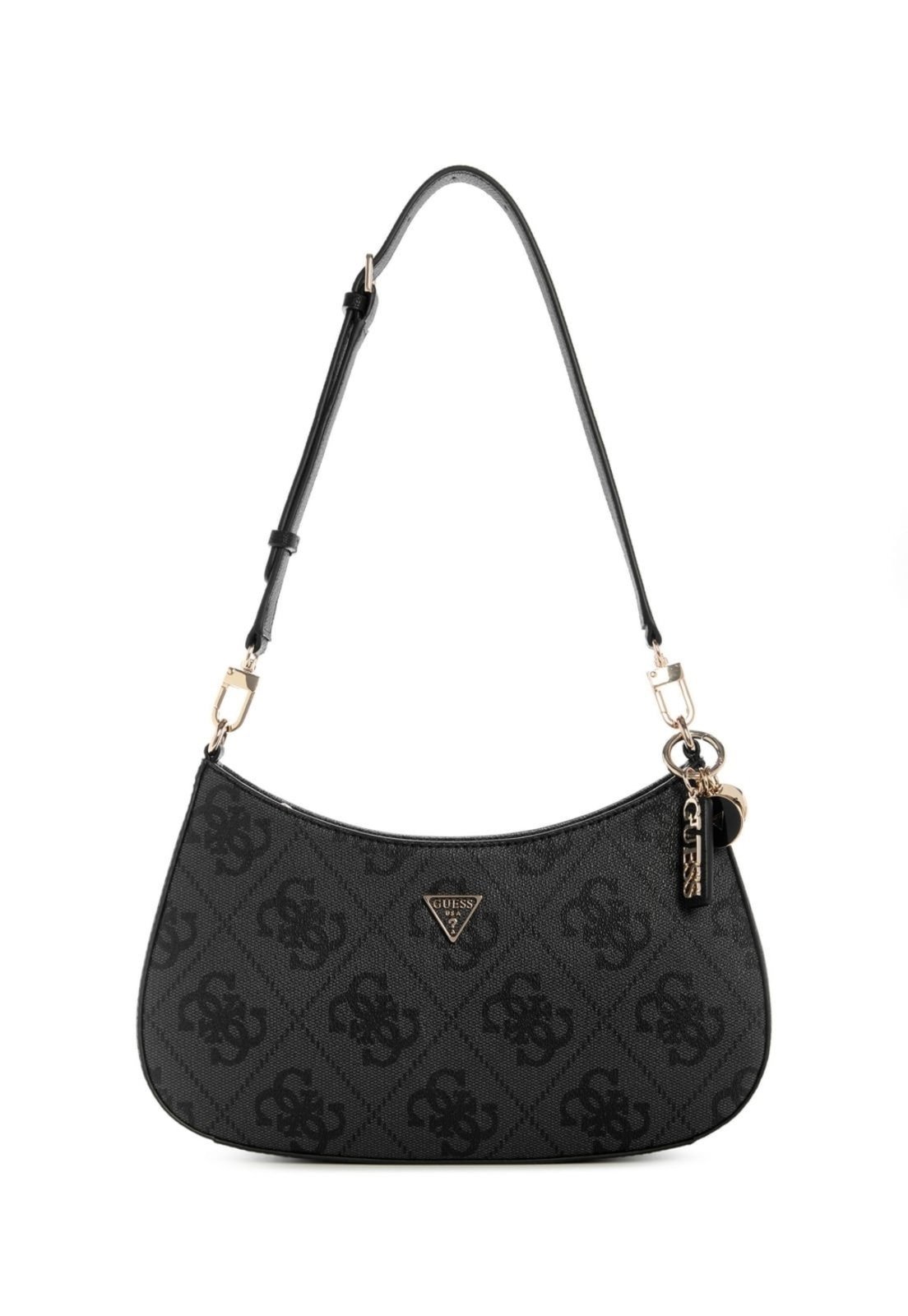 Vista 2 Bolsa Guess Noelle Ii Top Zip Shoulder Bag cinza cinza