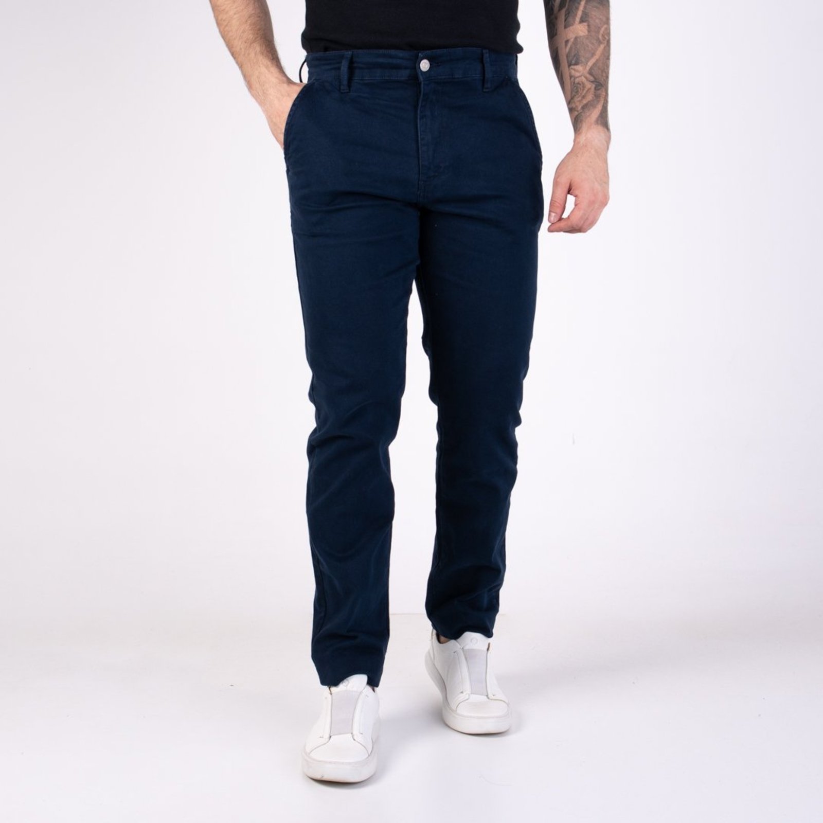 Calça Tommy Jeans Austin Chino Azul Marinho