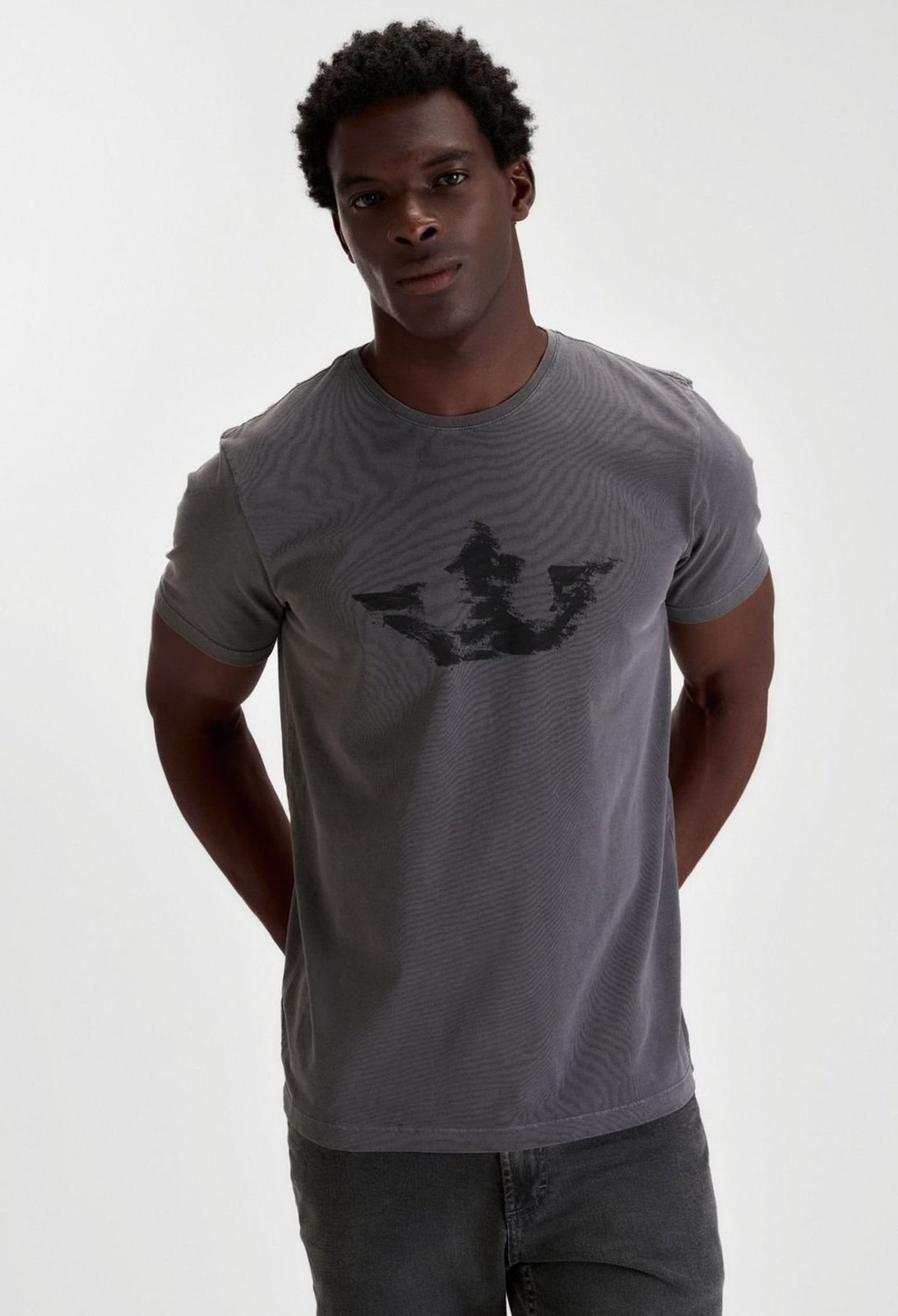 CAMISETA DOCTHOS SLIM MANGA CURTA STONE ESTAMPA COROA Camiseta Manga Curta Docthos Slim Stone Estampa Coroa 044 Grafite Eg
