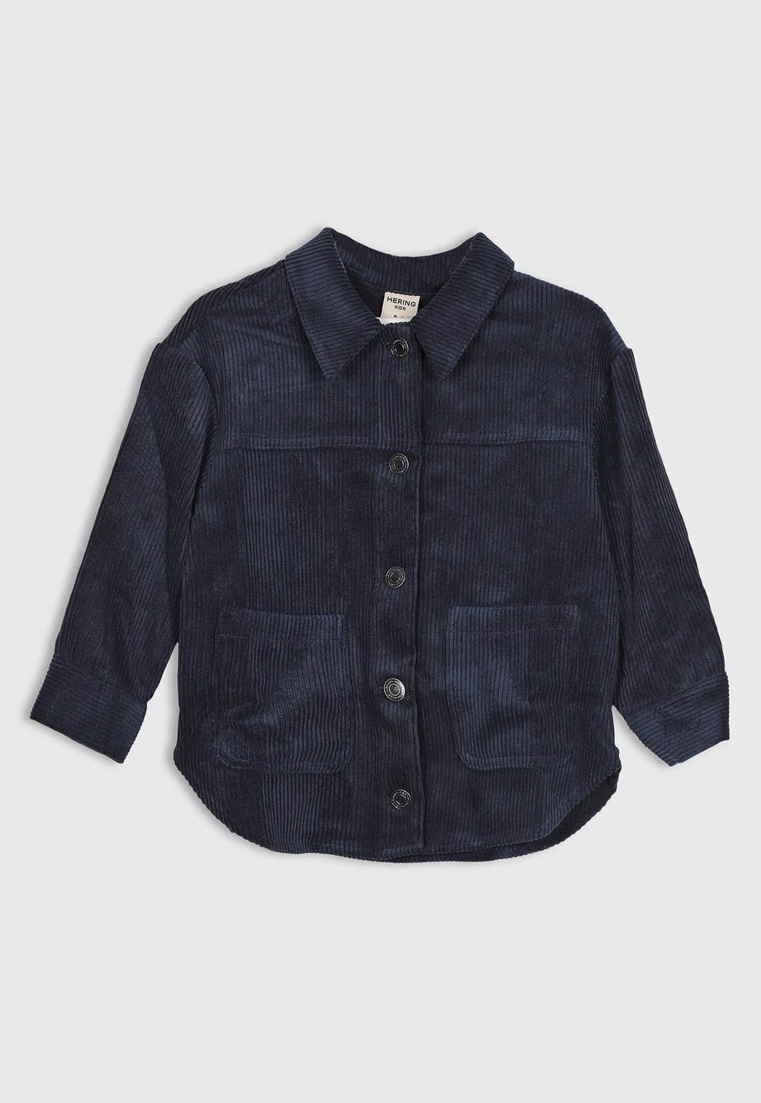 Infantil - Camisa Hering Cotelê Azul Escuro