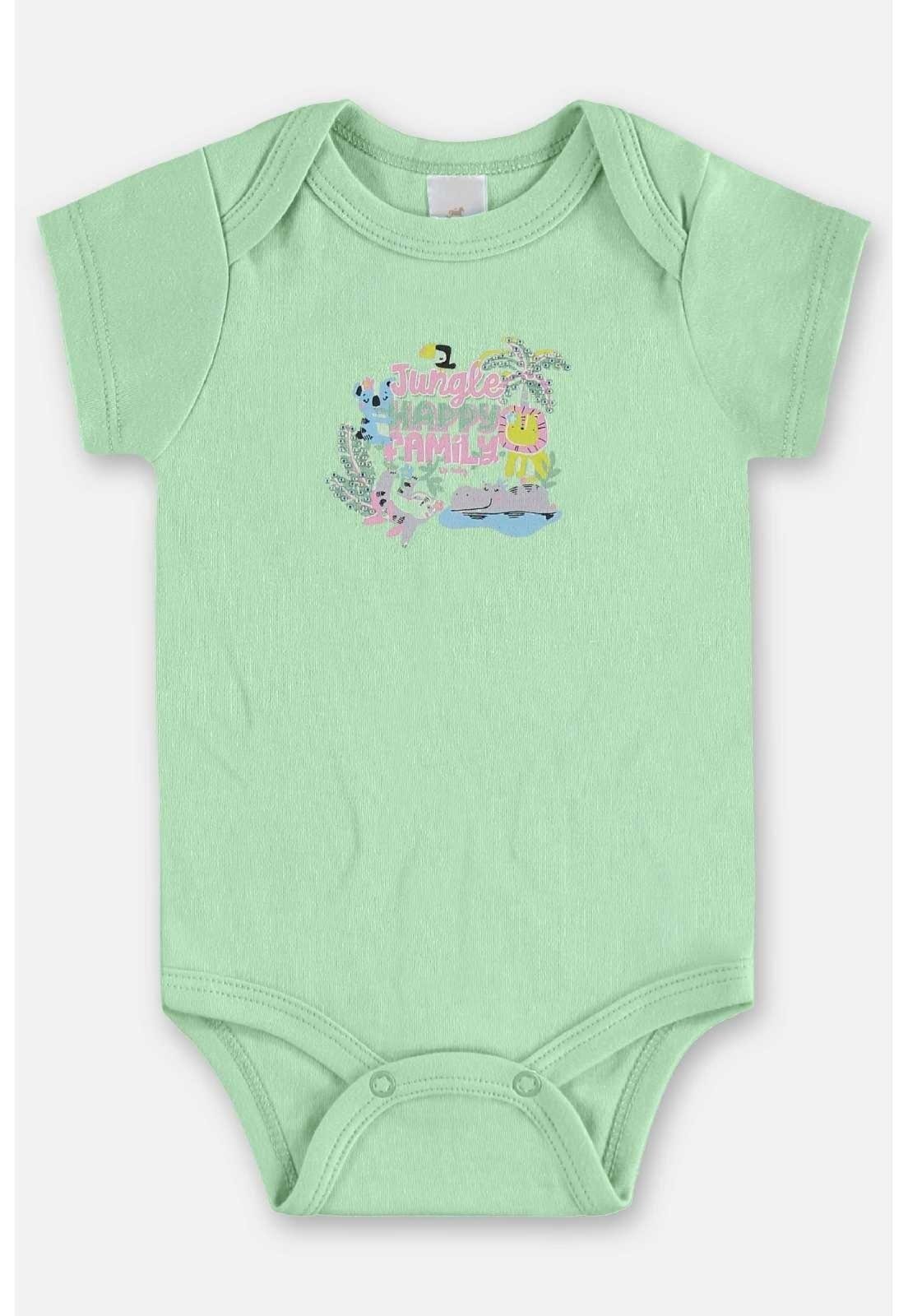Infantil – Body em Suedine Menina Up Baby Verde
