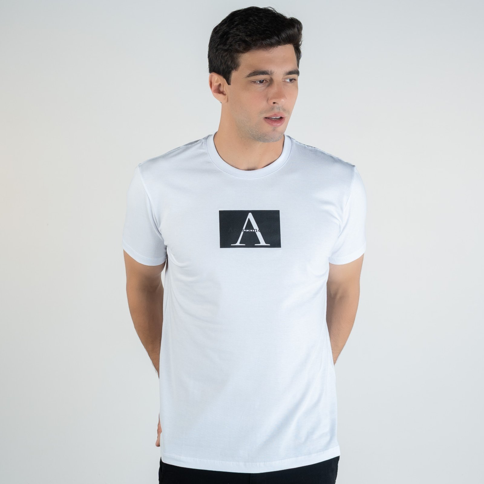 Camiseta Acostamento Letter Central Branca