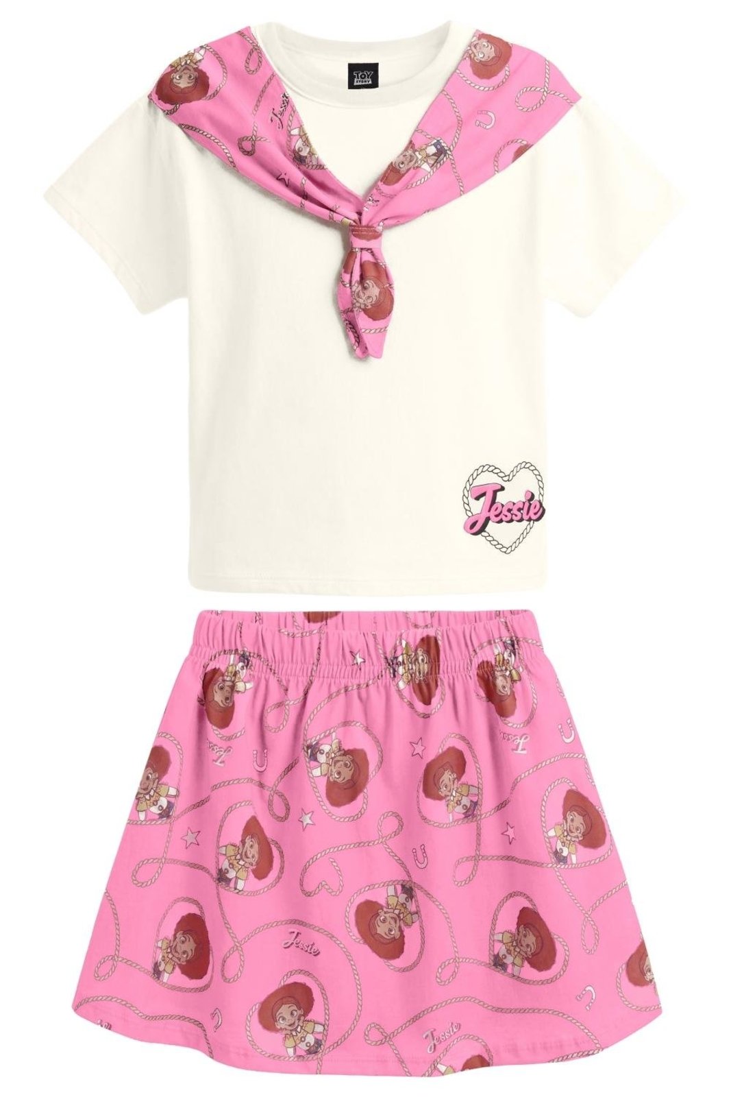 Infantil - Conjunto menina Toy Story em meia malha Brandili