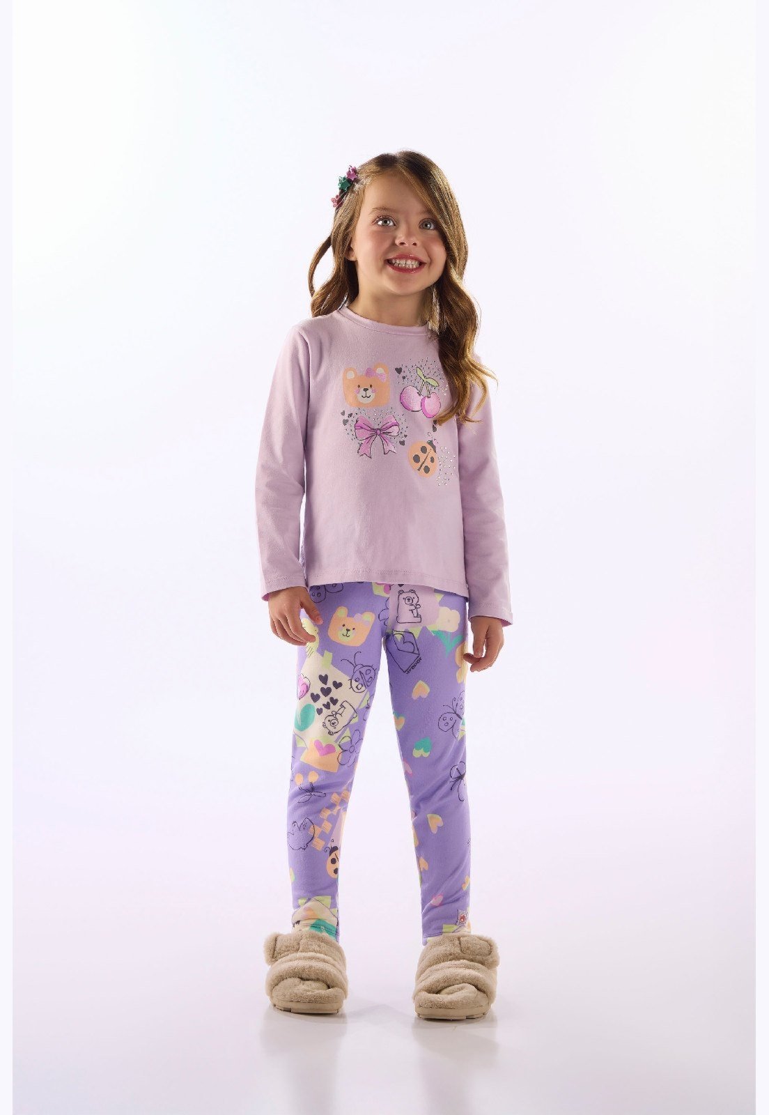 Infantil - Blusa Menina Cotton Strass Up Baby Branco