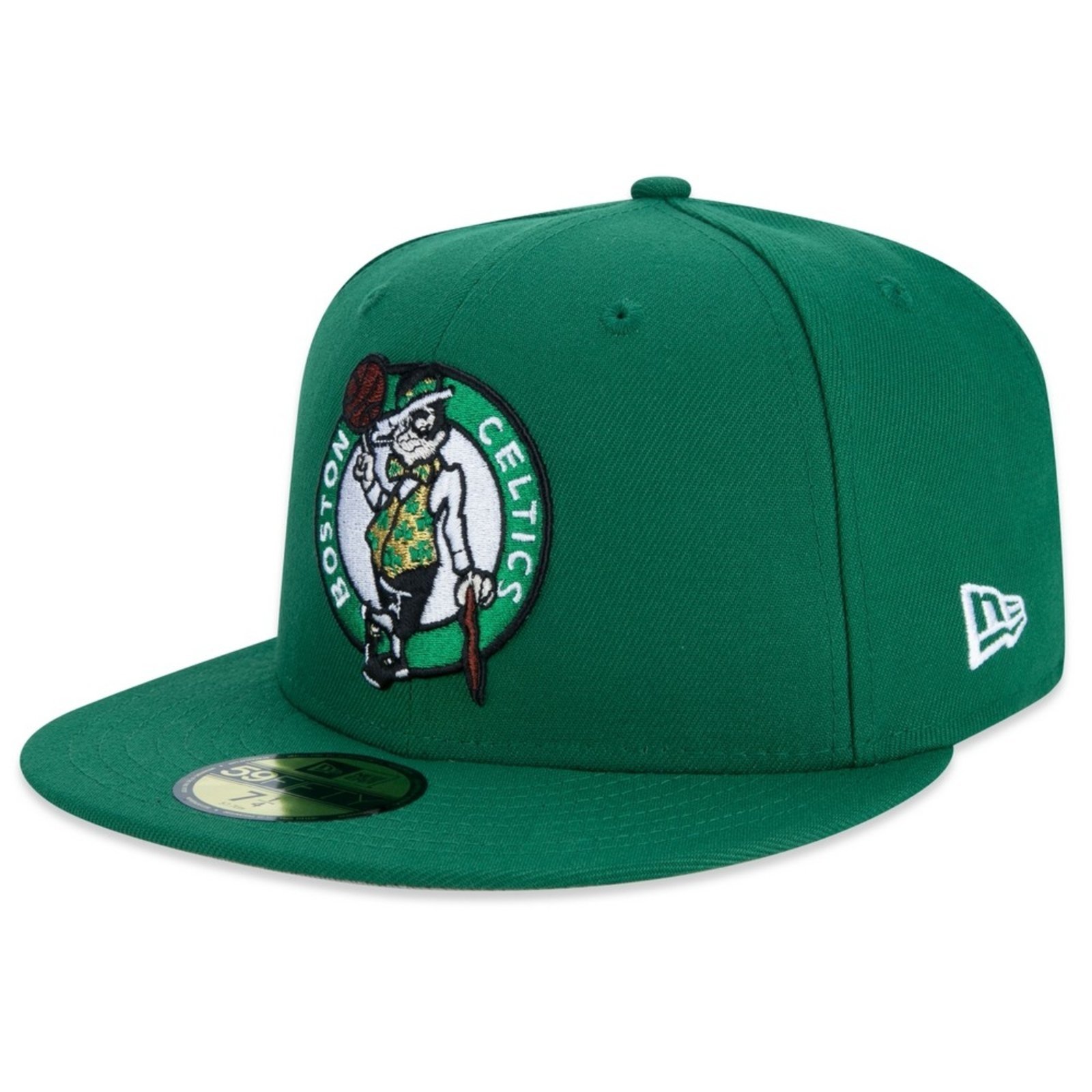 Vista 2 Boné New Era 59fifty Boston Celtics Aba Reta Fitted verde new era verde