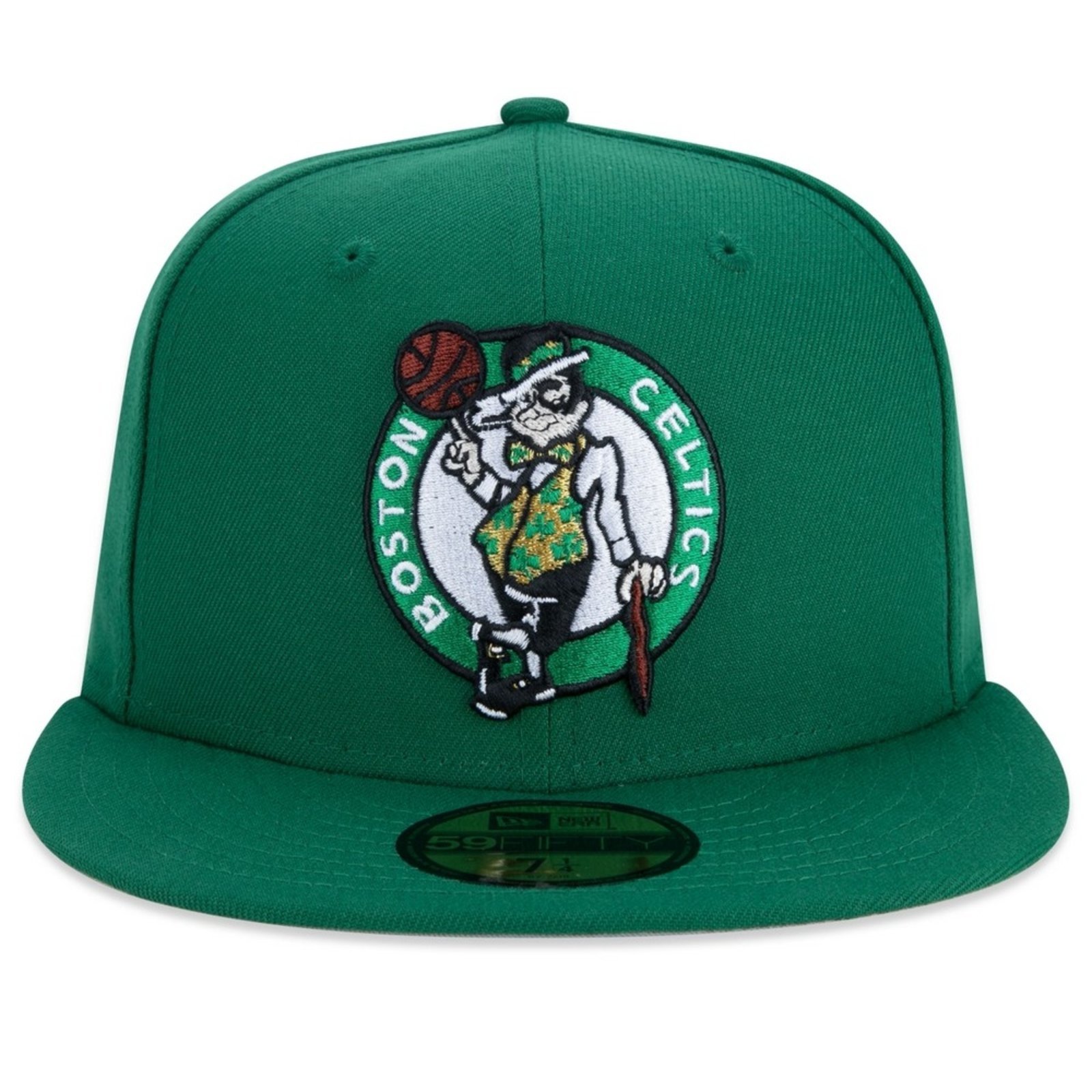 Vista 3 Boné New Era 59fifty Boston Celtics Aba Reta Fitted verde new era verde