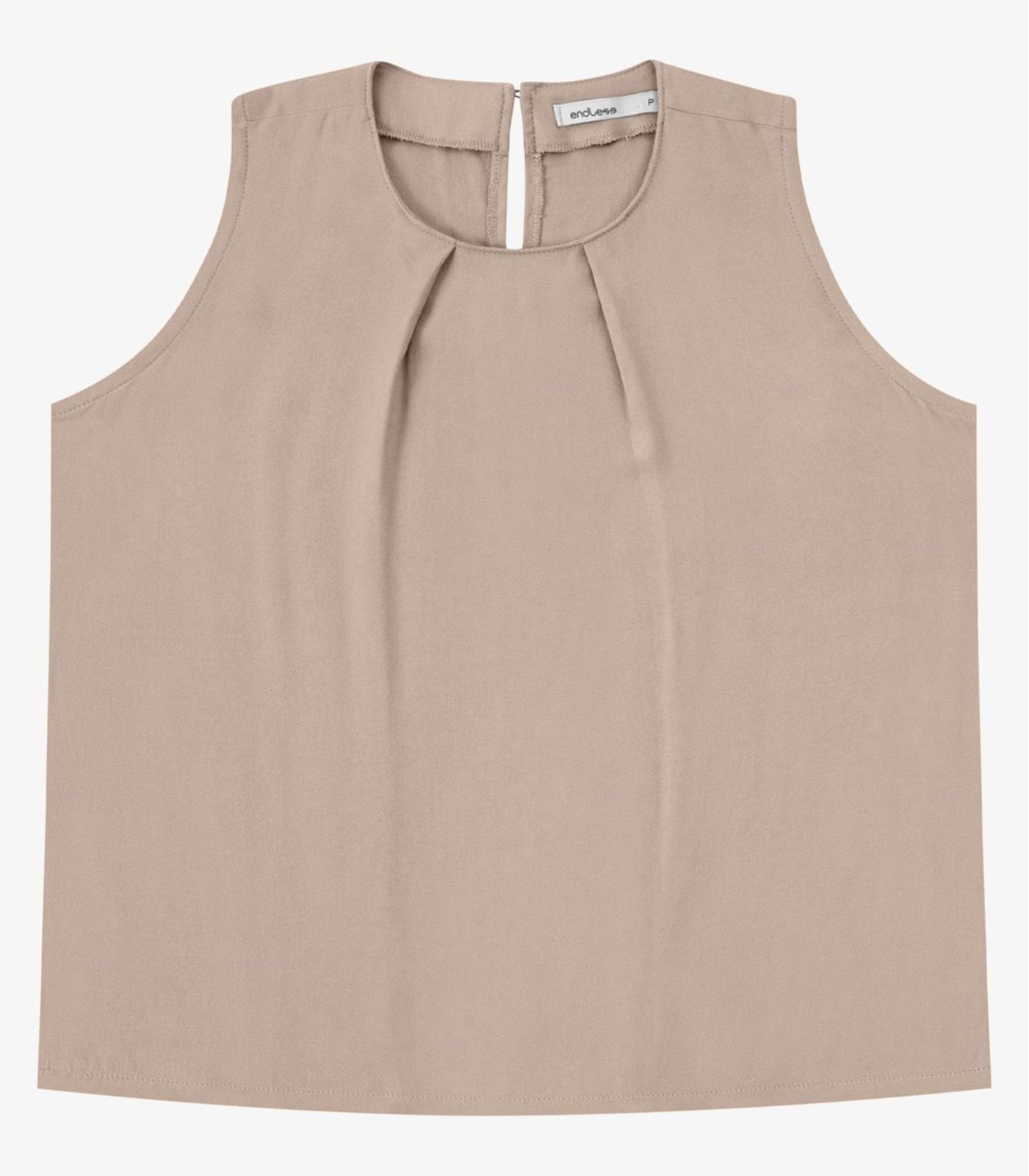 Regata Feminina Em Tecido Viscose Lisa Endless Marrom