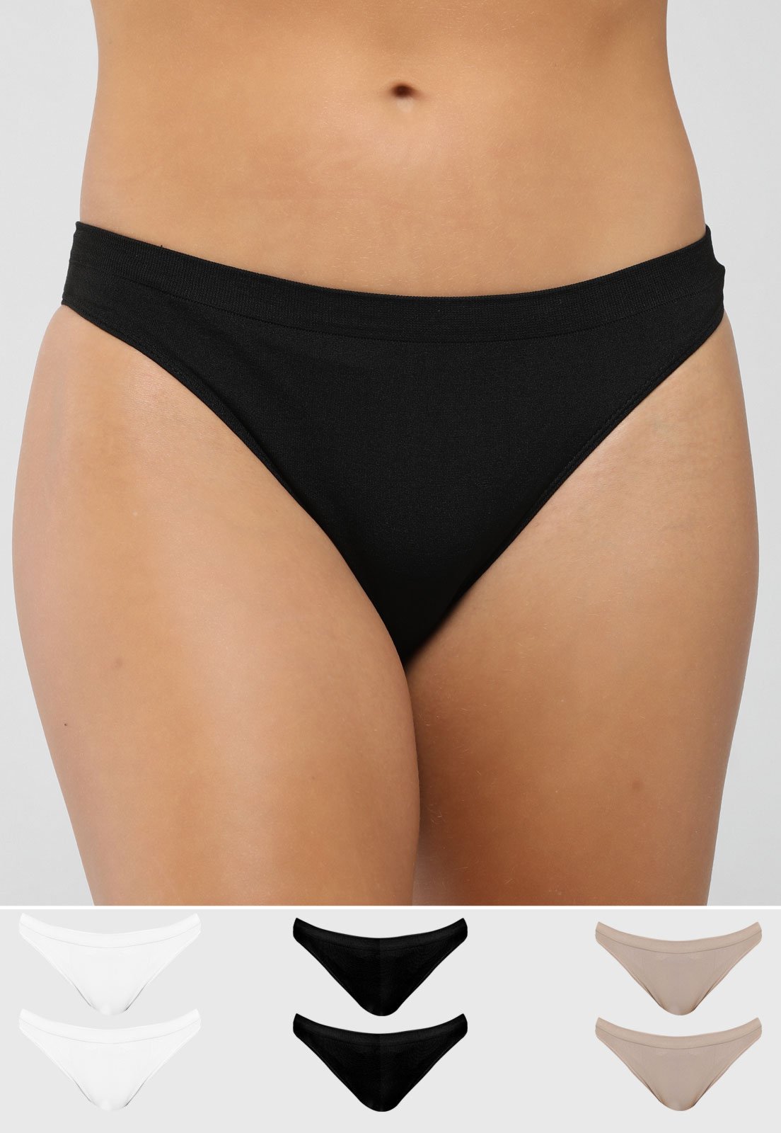 Kit Calcinha Feminina Trifil Tanga Preta