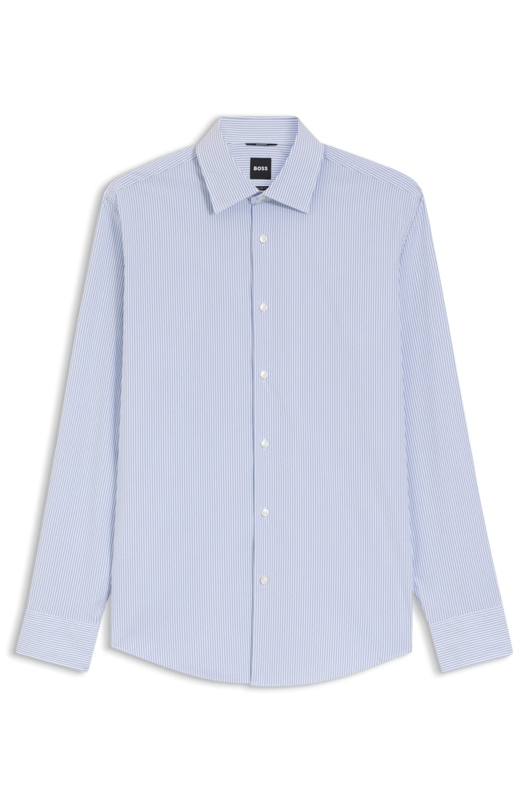 Camisa De Ajuste Regular Em Tecido Elástico De Alto Desempenho