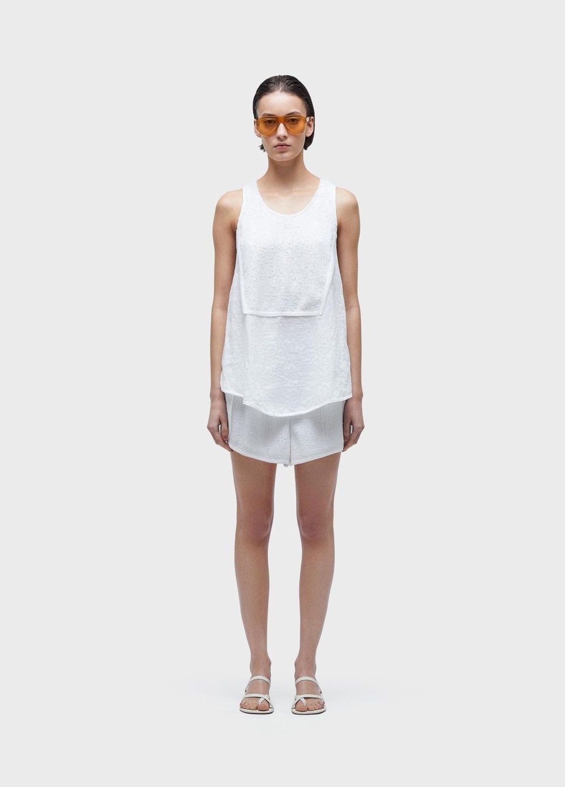 Short running linen paete OSKLEN