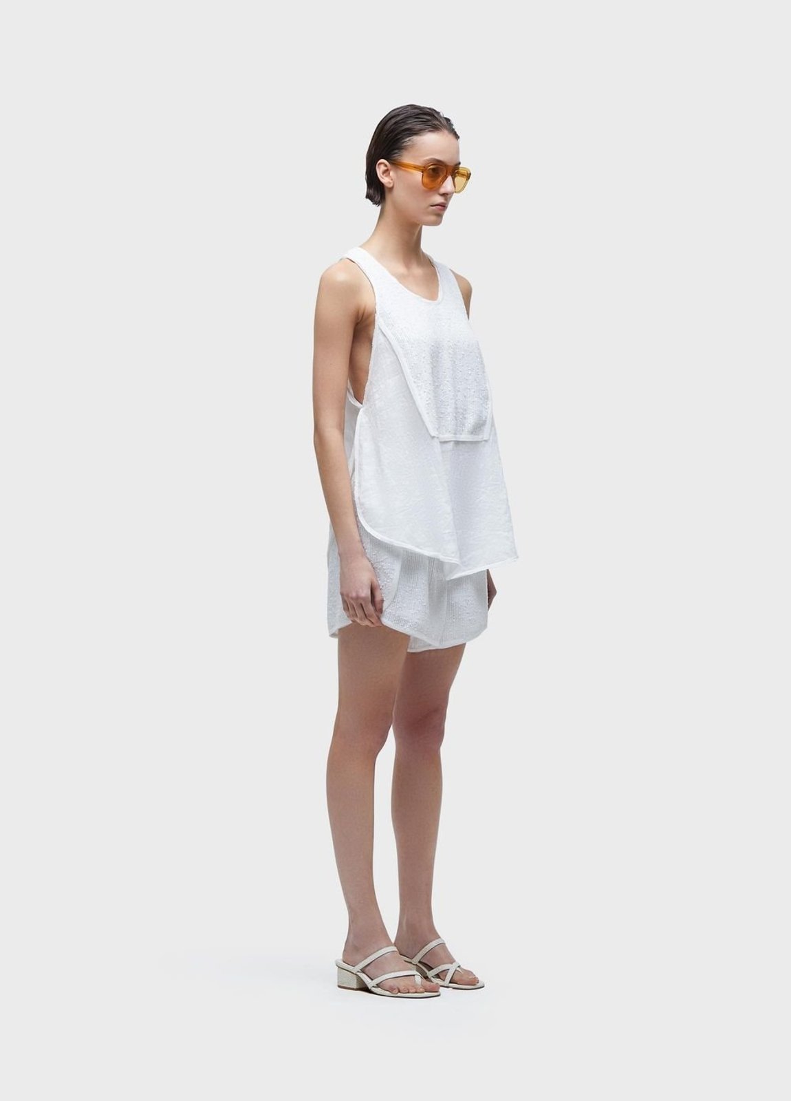 Vista 3 Short running linen paete Osklen off-white Osklen off-white
