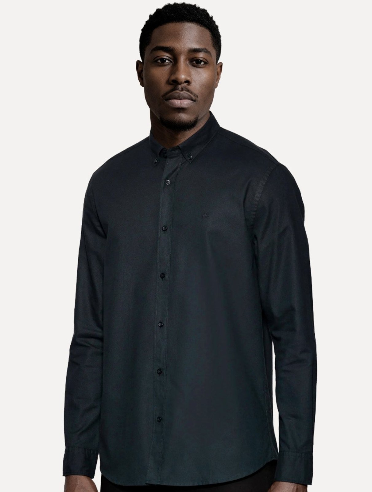 Camisa Aramis Masculina Slim Oxford Planalto Azul Marinho