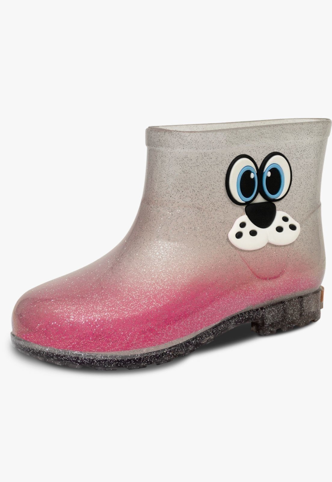 Vista 2 Infantil - Bota Galocha Cano Baixo Pópidi Menina Glitter prata Pópidí prata
