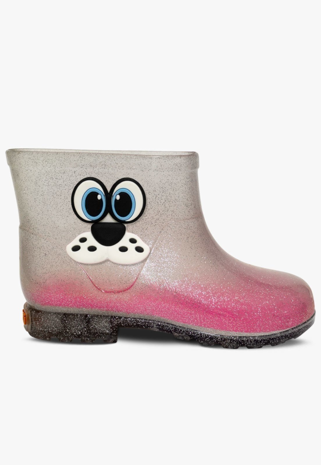Vista 3 Infantil - Bota Galocha Cano Baixo Pópidi Menina Glitter prata Pópidí prata