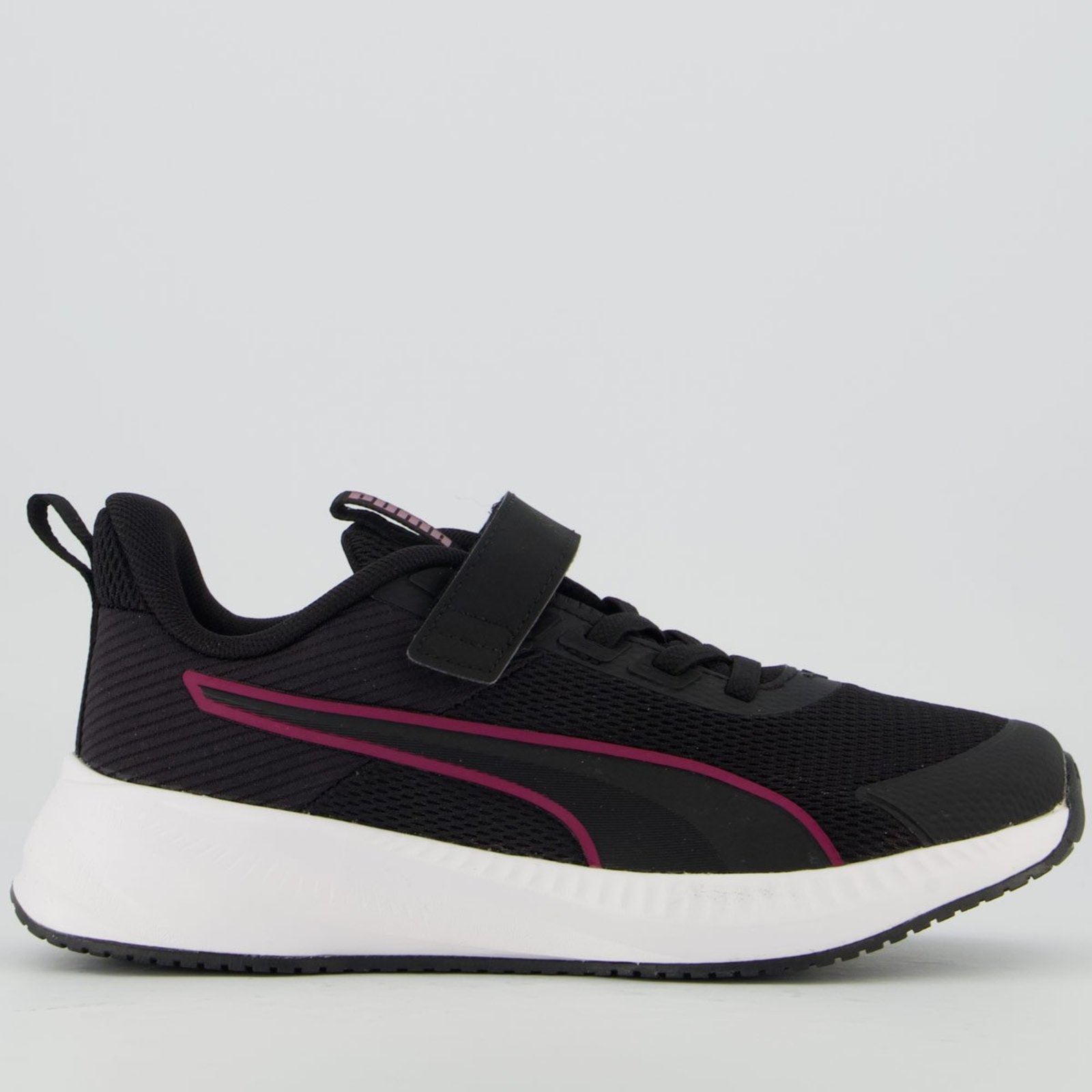 Infantil - Tênis Puma Flyer 4 Ac Preto e Rosa