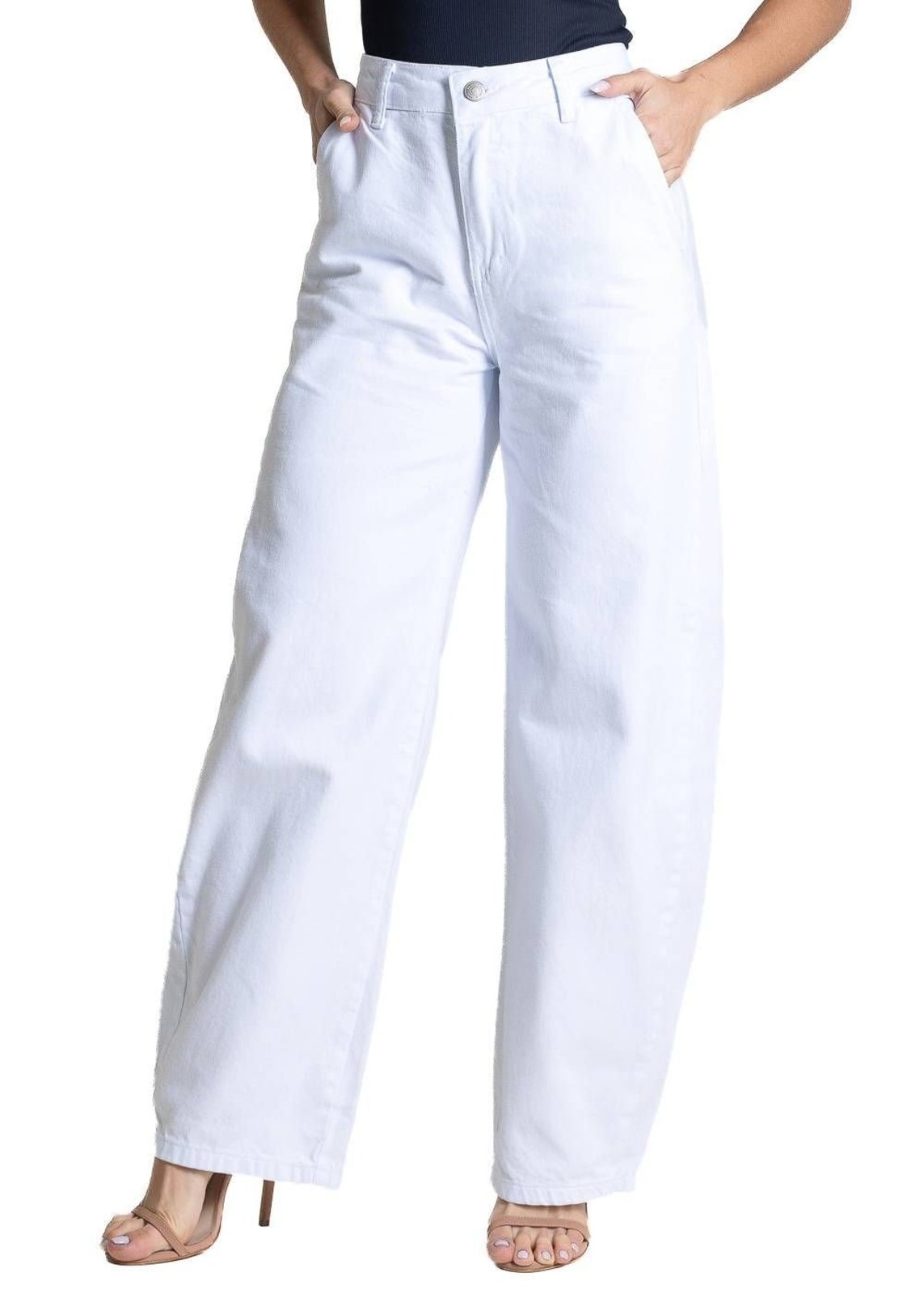 Calça Sarja Sawary Balloon - 283654 - Branco - Sawary