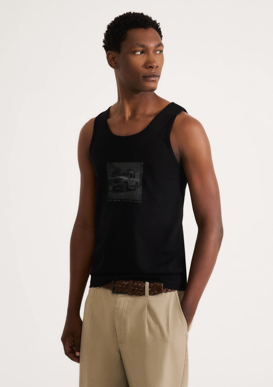 Regata Básica Masculina Slim Em Malha Hering