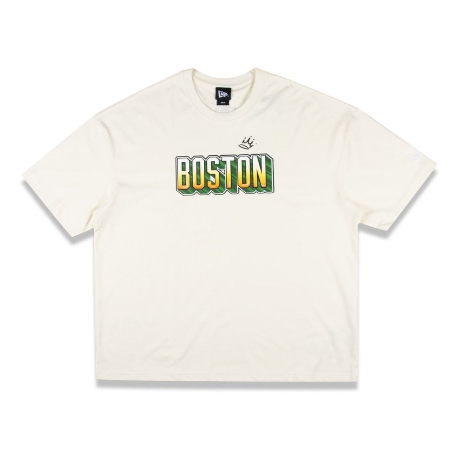 Camiseta New Era Oversize Boston Celtics NBA Marrom