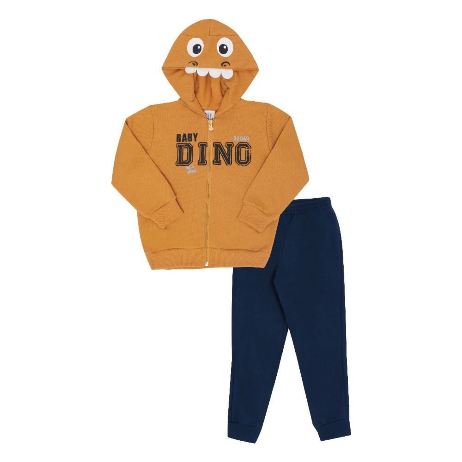 Infantil - Conjunto Menino - Ocre - 47275-345 Amarelo