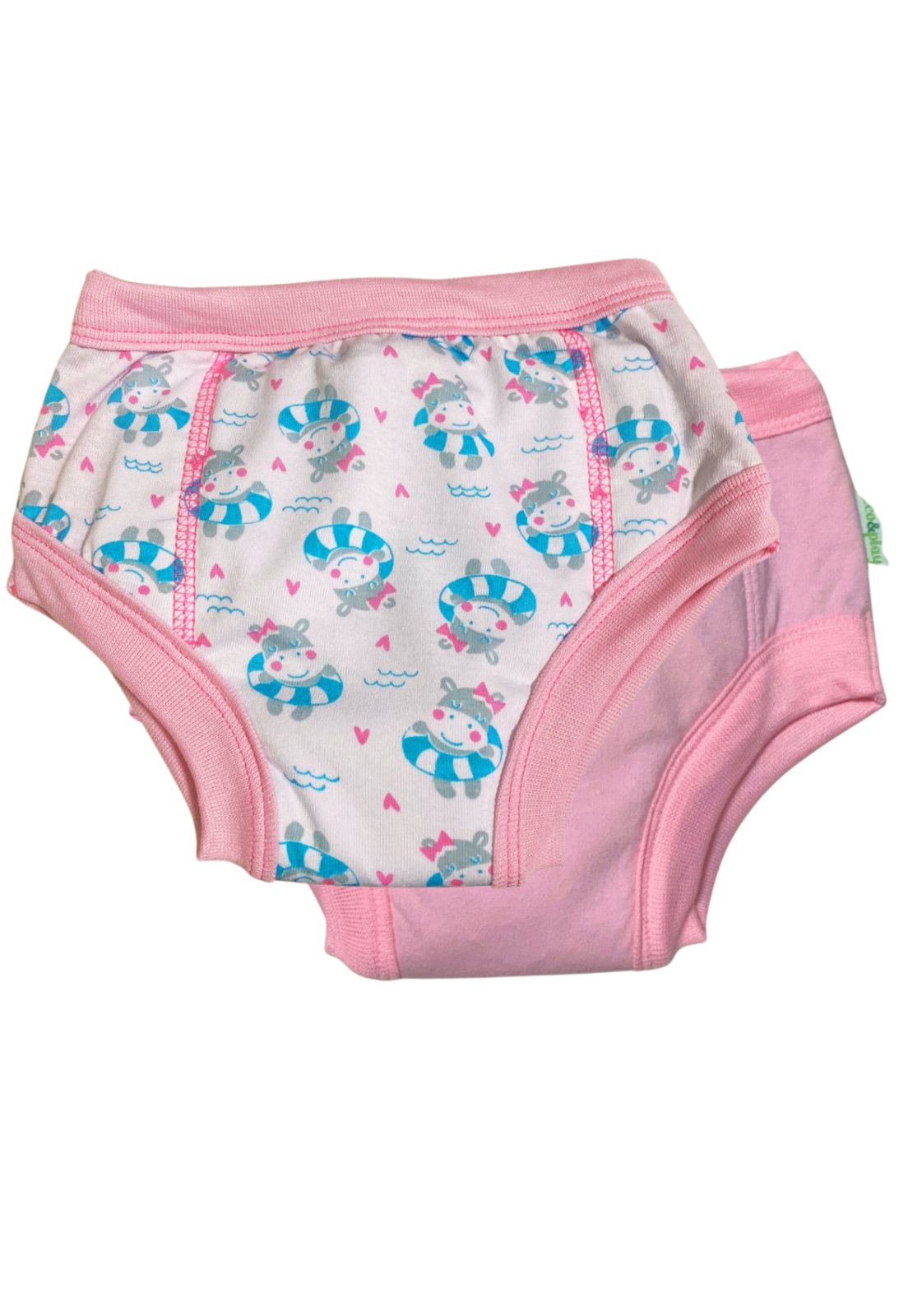 Kit Desfralde Meu Tibum 02 Calcinhas de treinamento Popotinha Rosa