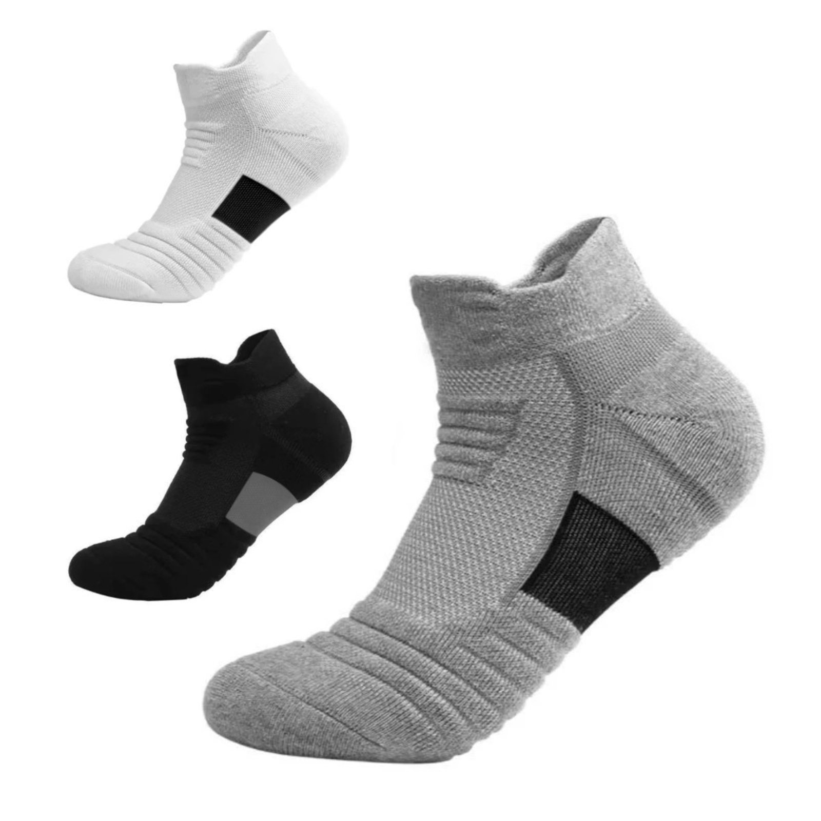 Kit 3 Pares de Meias QLC Sports Esportiva Sortida