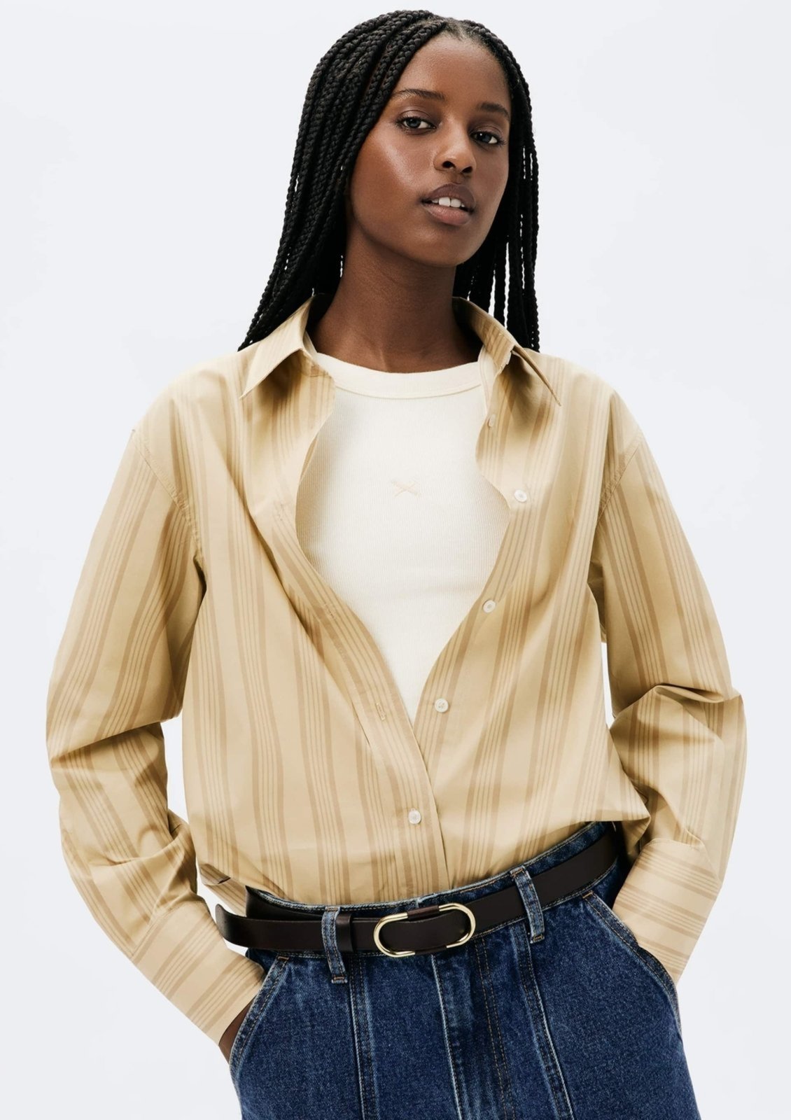 Camisa Feminina Manga Longa Em Tricoline Hering