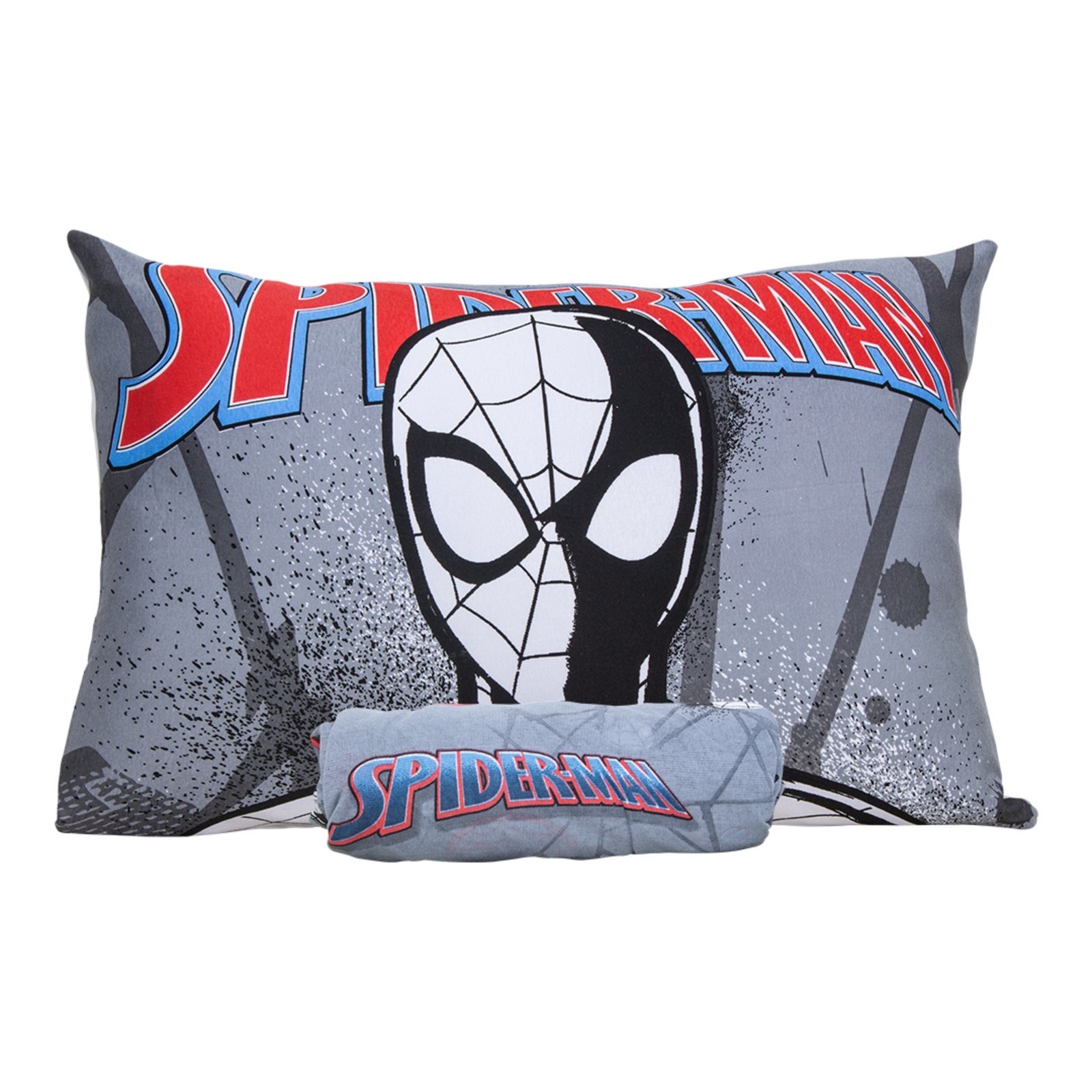 Jogo de lençol Solteiro Malha Doce Vida Joy Disney 2 peças Spider Gray Style