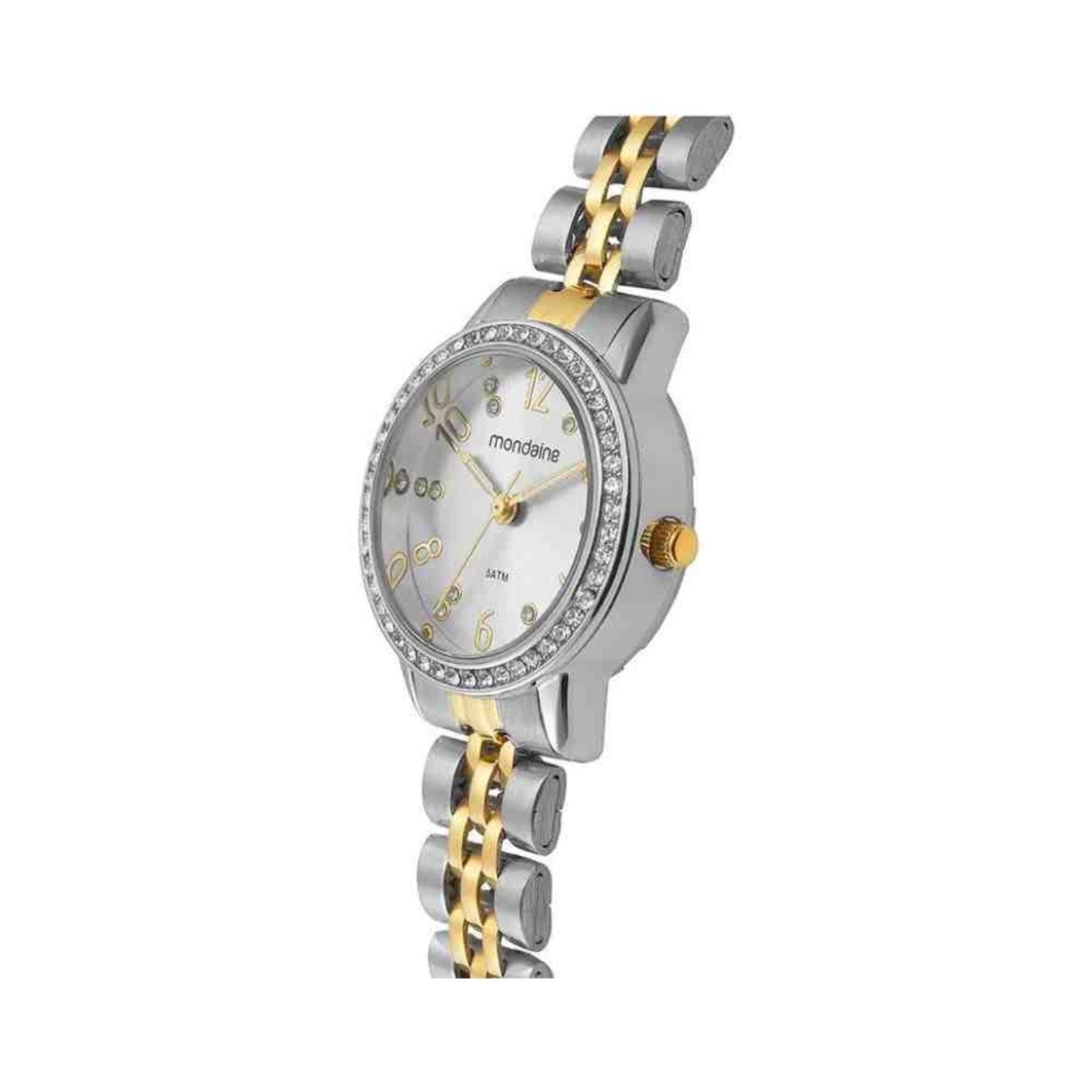 Relógio Mondaine Clássico Prata/Dourado Feminino 32803LPMVB
