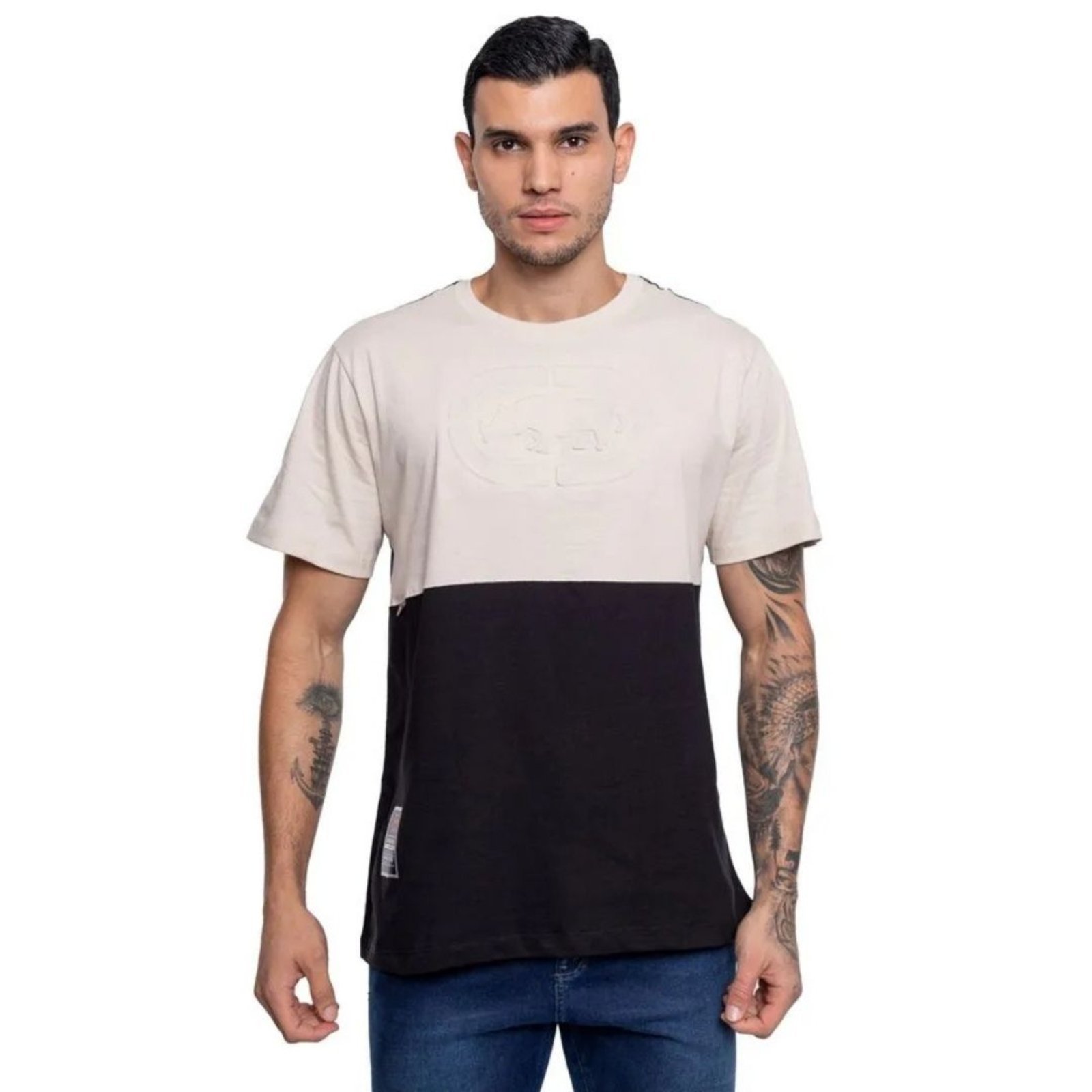 Camiseta Ecko Especial Mescla Duo Collor Original