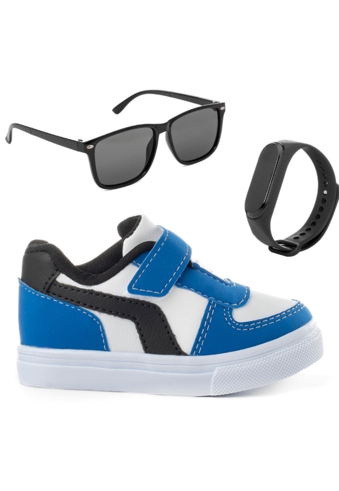 Infantil – Tênis Menino Funfy Conforto + Óculos E Relógio Marinho