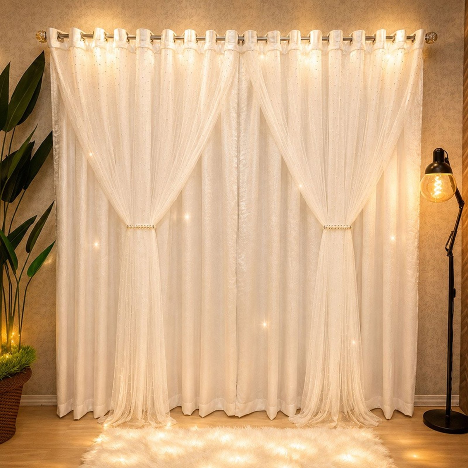 Cortina Premyer para Varão 3,00 x 2,50 Linha Nobre - Branca