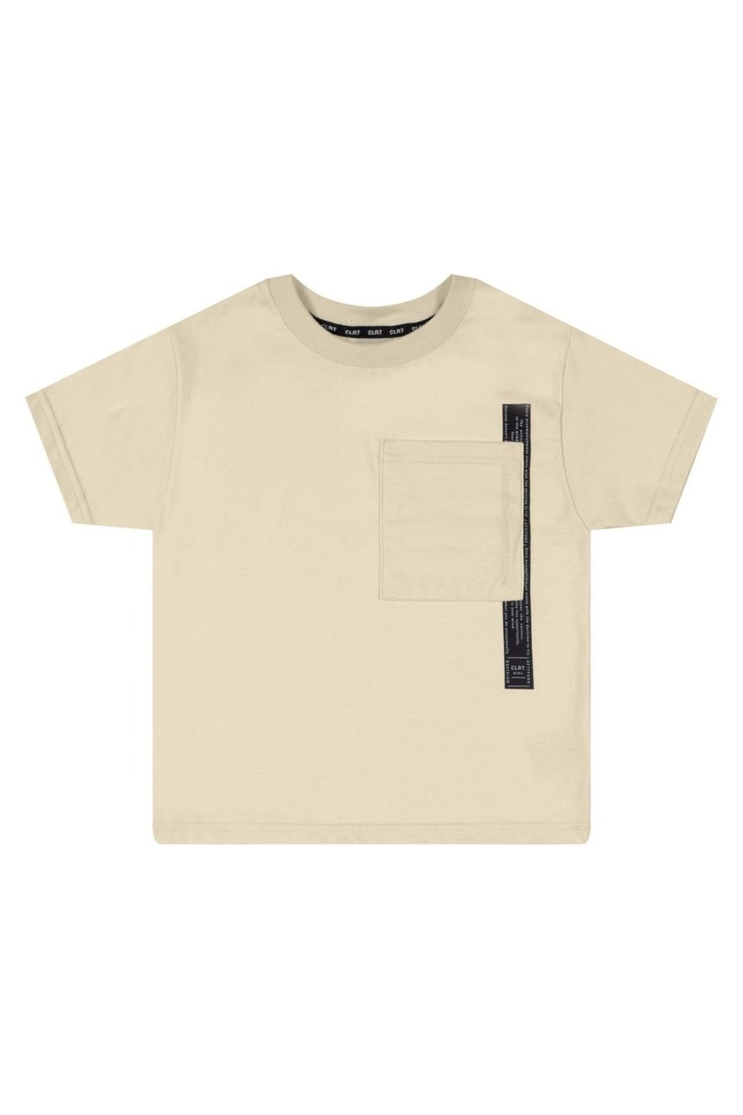 Infantil - Camiseta Curta Menino Com Bolso Colorittá Bege