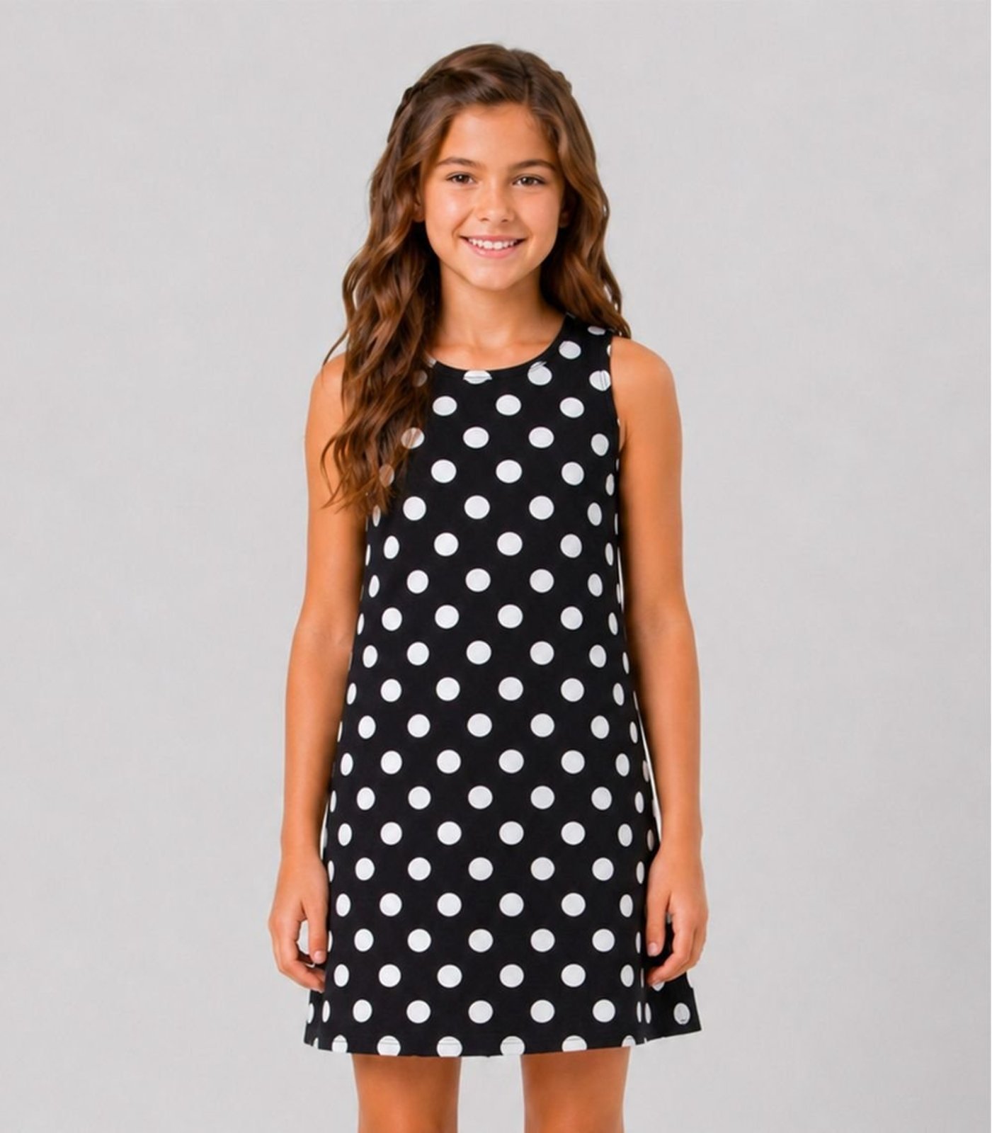 Infantil - Vestido Feminino Estampado Select Preto