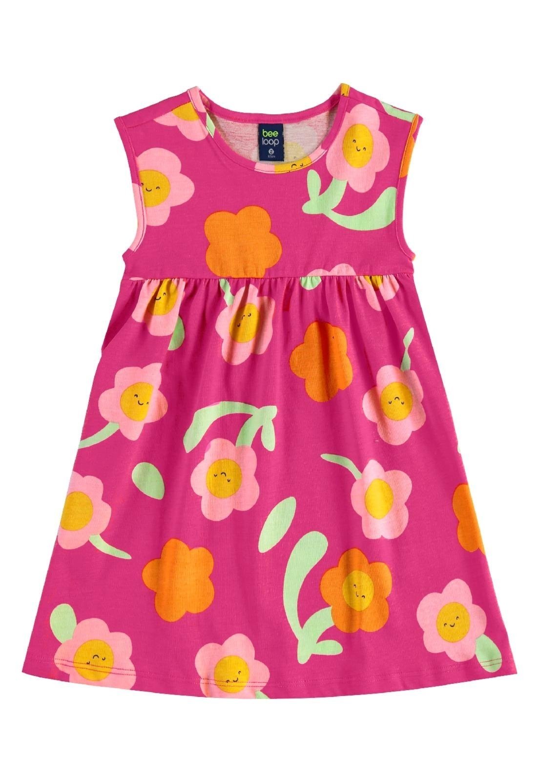 Vista 2 Infantil - Vestido de Florezinhas Bee Loop Bee Loop rosa