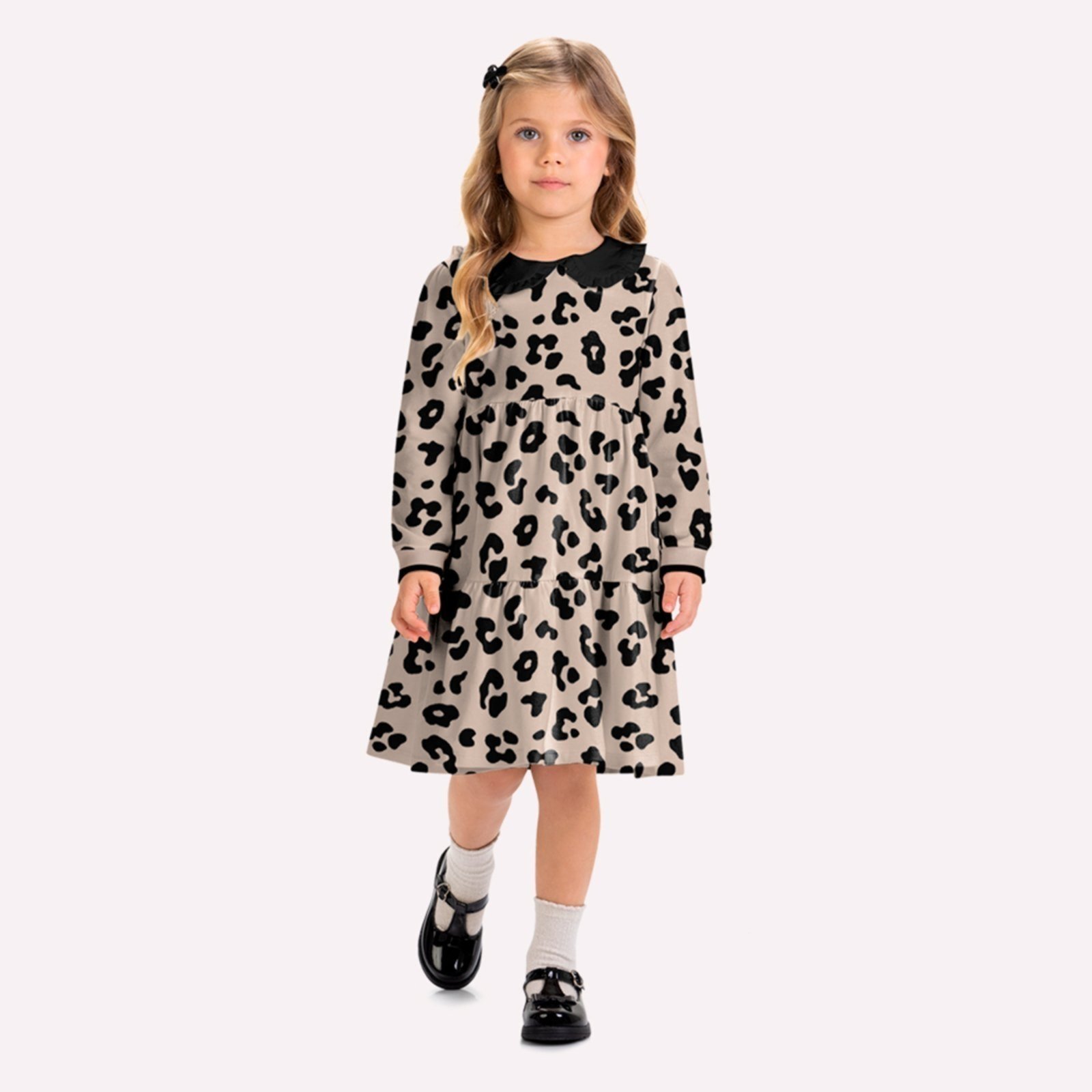 Infantil - Vestido Menina Animal Print Milon